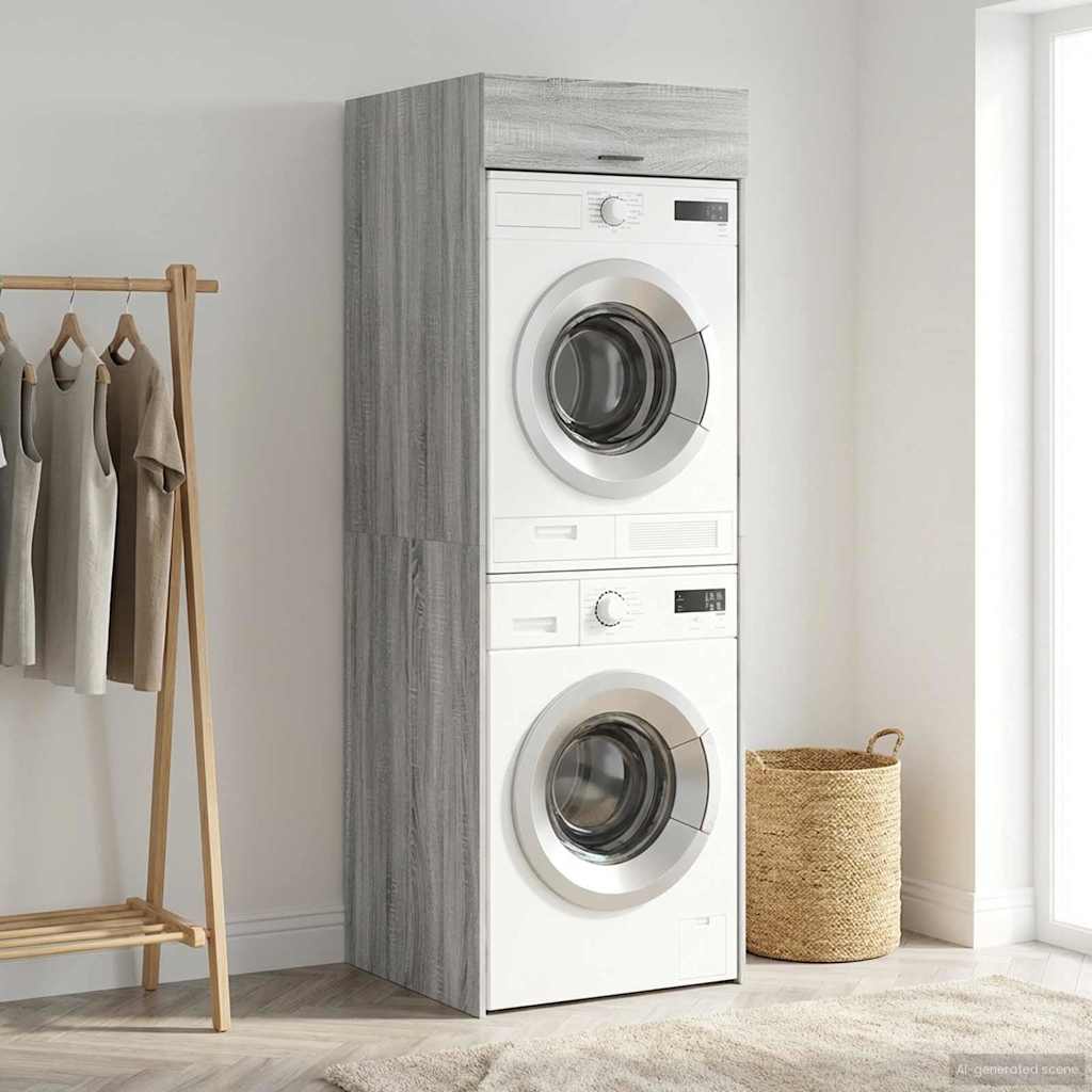Armoire pour machine à laver Gris Sonoma 67,5 x 68 x 200 cm - XIOS