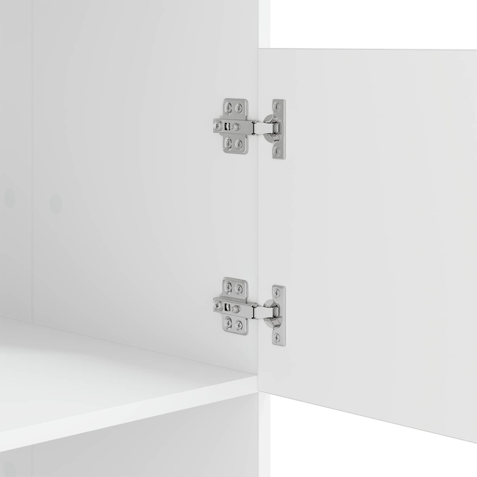 Armoire à Laver avec stockage Blanc Bois d'ingénierie