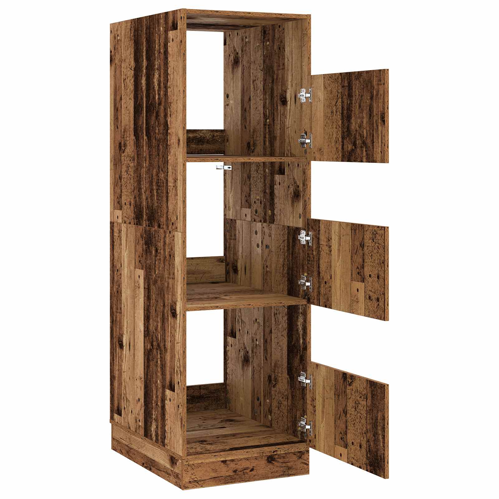 Armoire à Laver avec stockage Bois ancien Bois d'ingénierie
