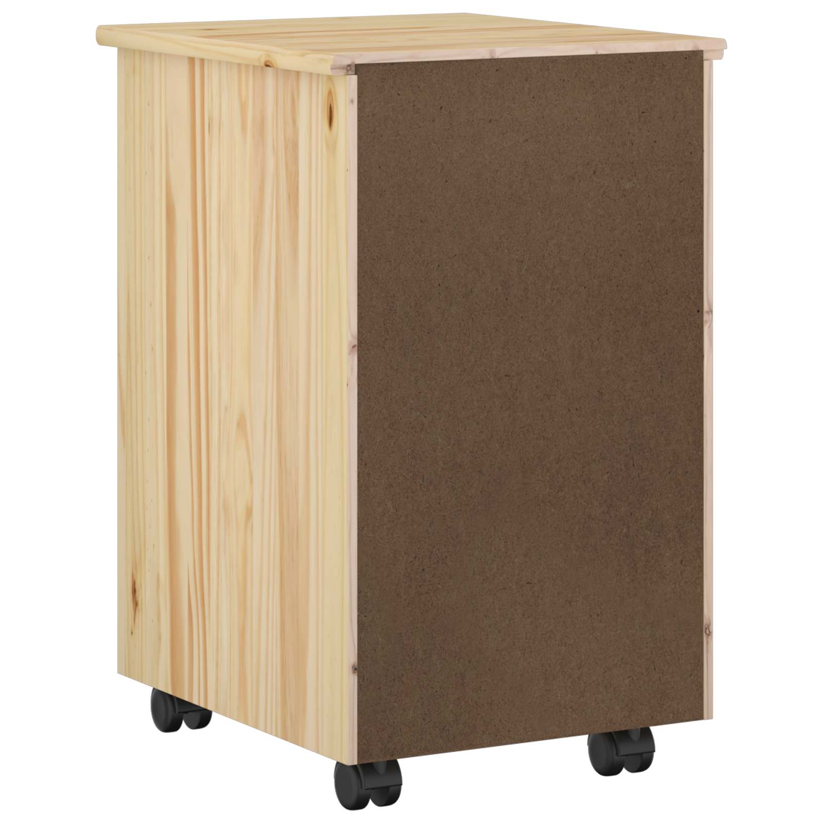 Cabinet roulant avec roue Marron 34 x 39 x 56 cm Pin massif - XIOS