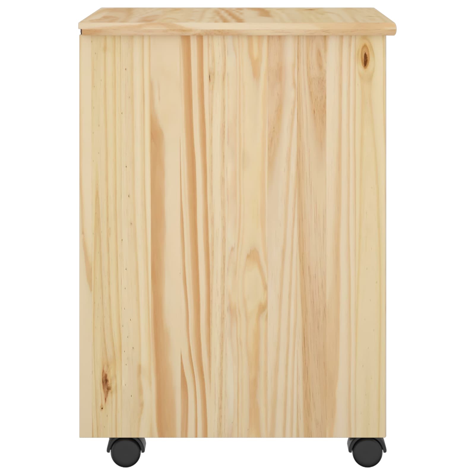 Cabinet roulant avec roue Marron 34 x 39 x 56 cm Pin massif - XIOS