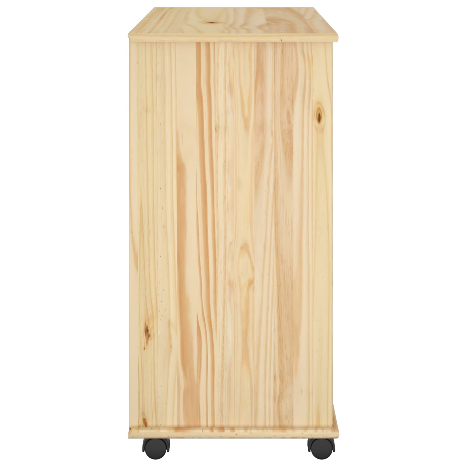 Cabinet roulant Marron 63,5 x 39 x 79 cm Bois de Pin Massif - XIOS