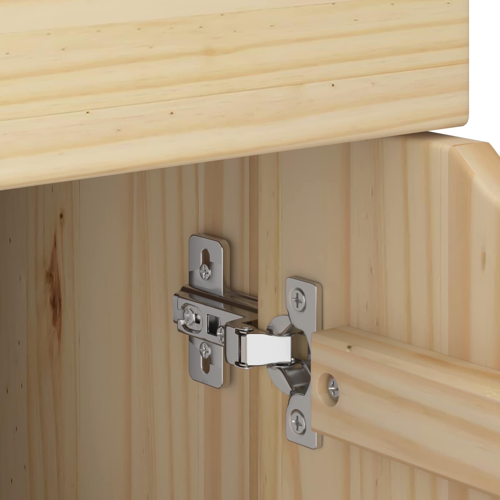 Cabinet roulant Marron 63,5 x 39 x 65,5 cm Bois de Pin Massif - XIOS