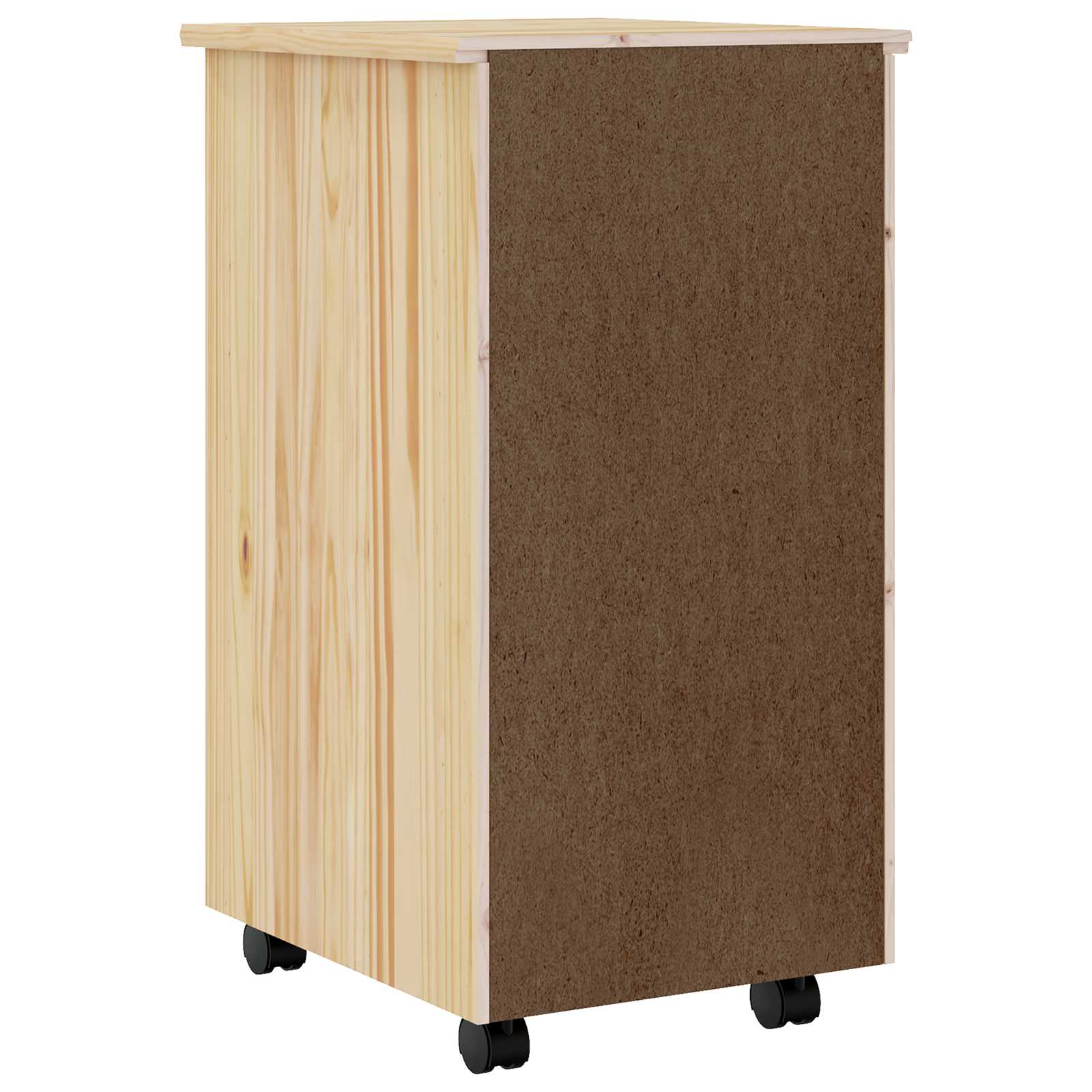 Cabinet Roulant avec Tiroirs avec roue MOSS Vernis transparent - XIOS