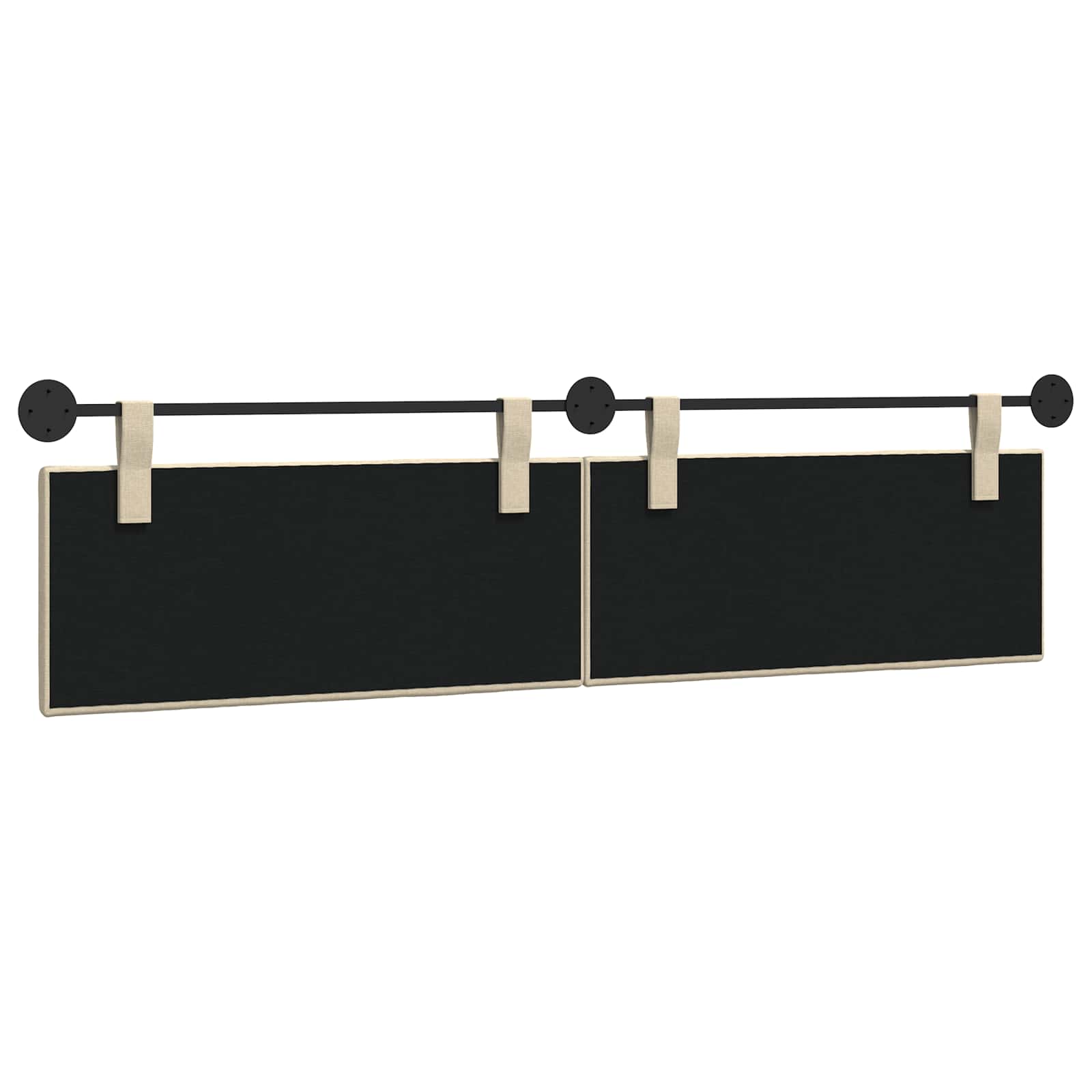 Tête de lit suspendue Crème Tissu - XIOS