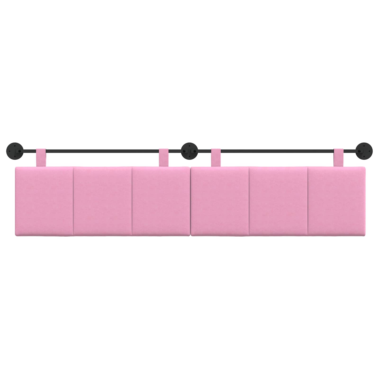 Tête de lit suspendue Rose Tissu - XIOS