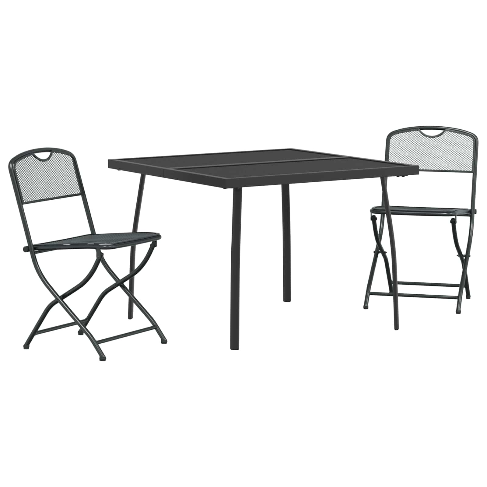 Ensemble de meubles d'extérieur 3 pcs Anthracite Fer et Acier - XIOS