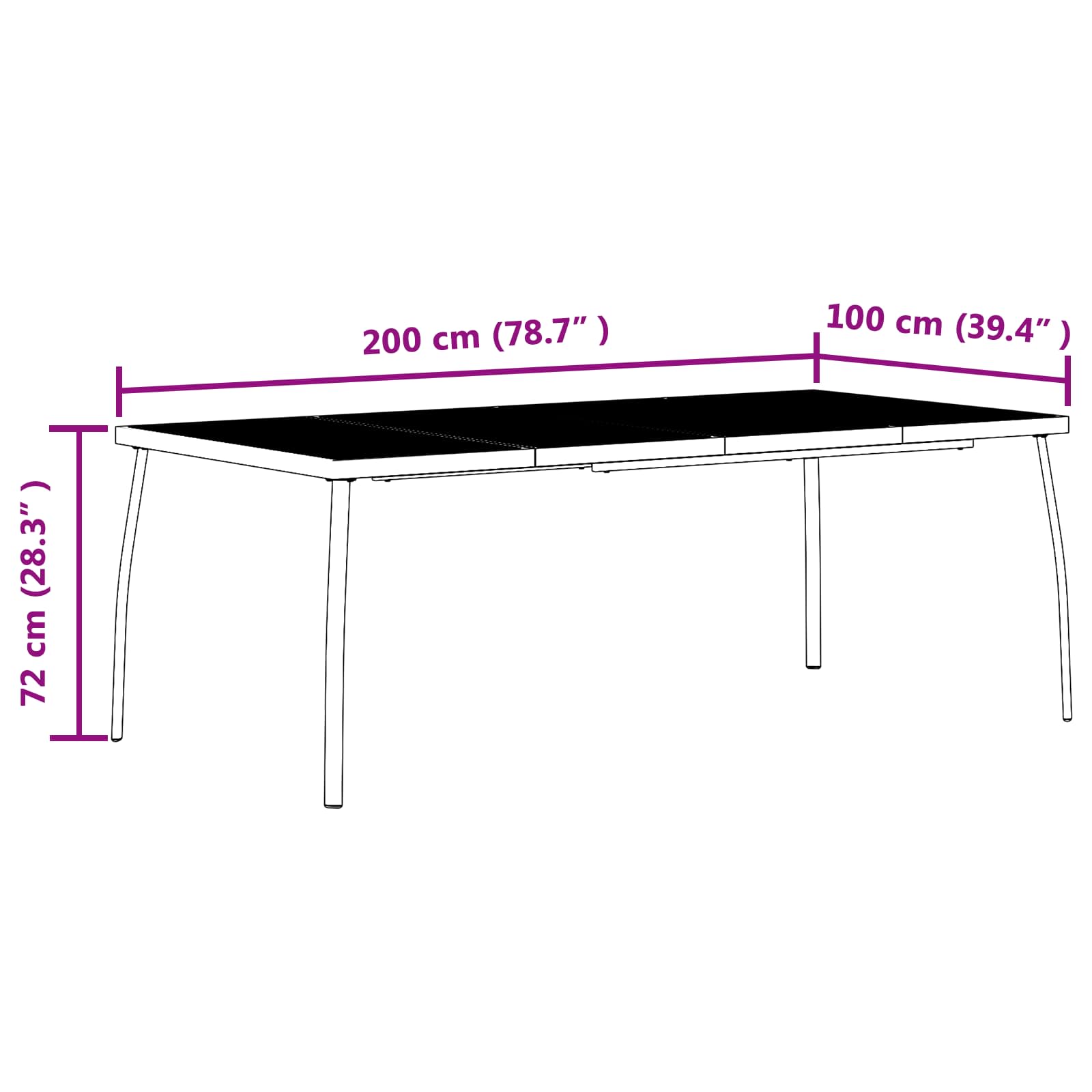 Ensemble de meubles d'extérieur 9 pcs Anthracite Fer et Acier - XIOS