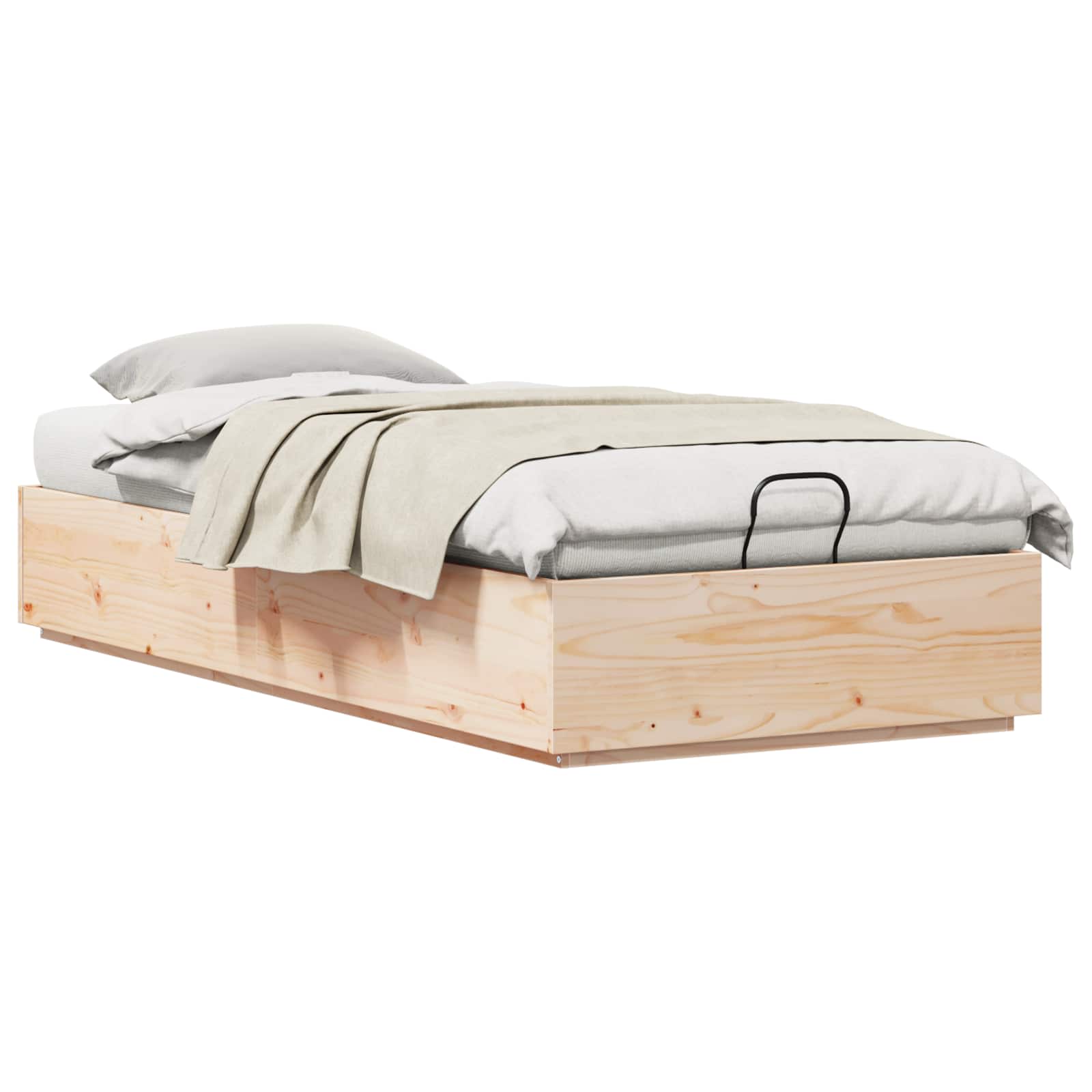 Cadre de lit ottoman avec rangement Naturel 90 x 190 cm - XIOS