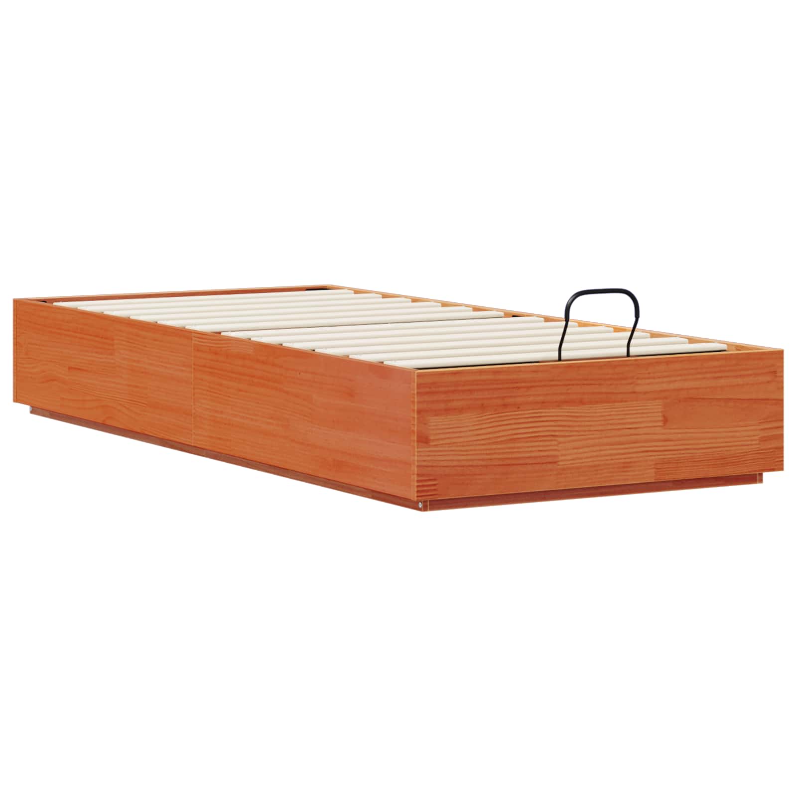 Cadre de lit ottoman avec rangement Brun cire 90 x 190 cm - XIOS