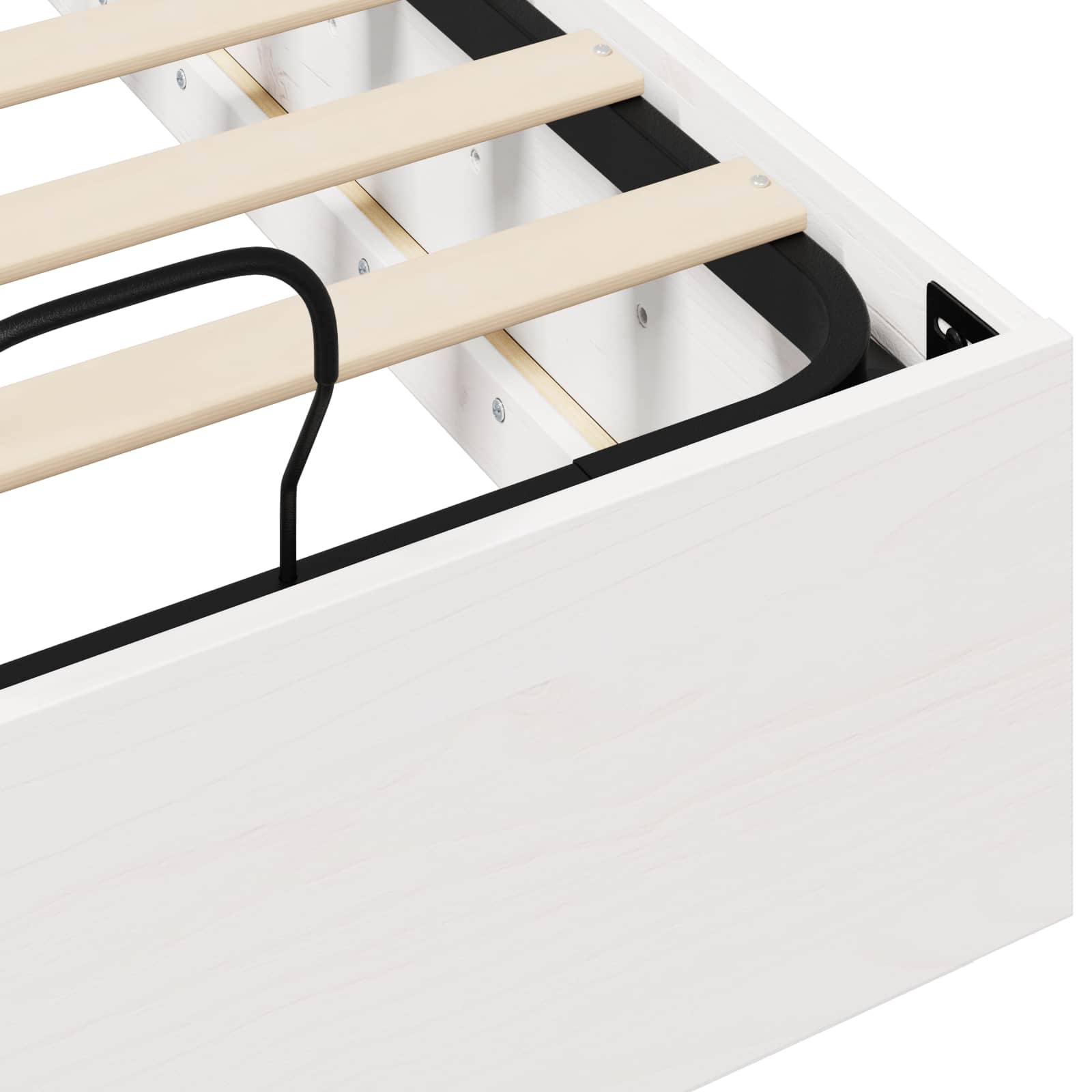 Cadre de lit ottoman avec rangement Blanc 90 x 200 cm - XIOS