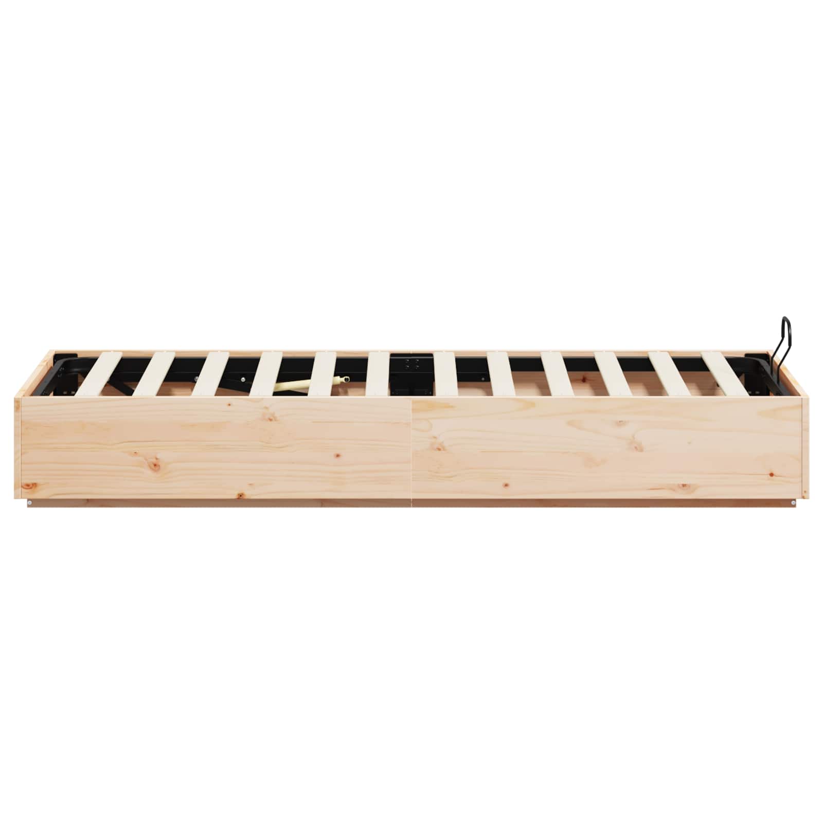 Cadre de lit ottoman avec rangement Naturel 100 x 200 cm - XIOS