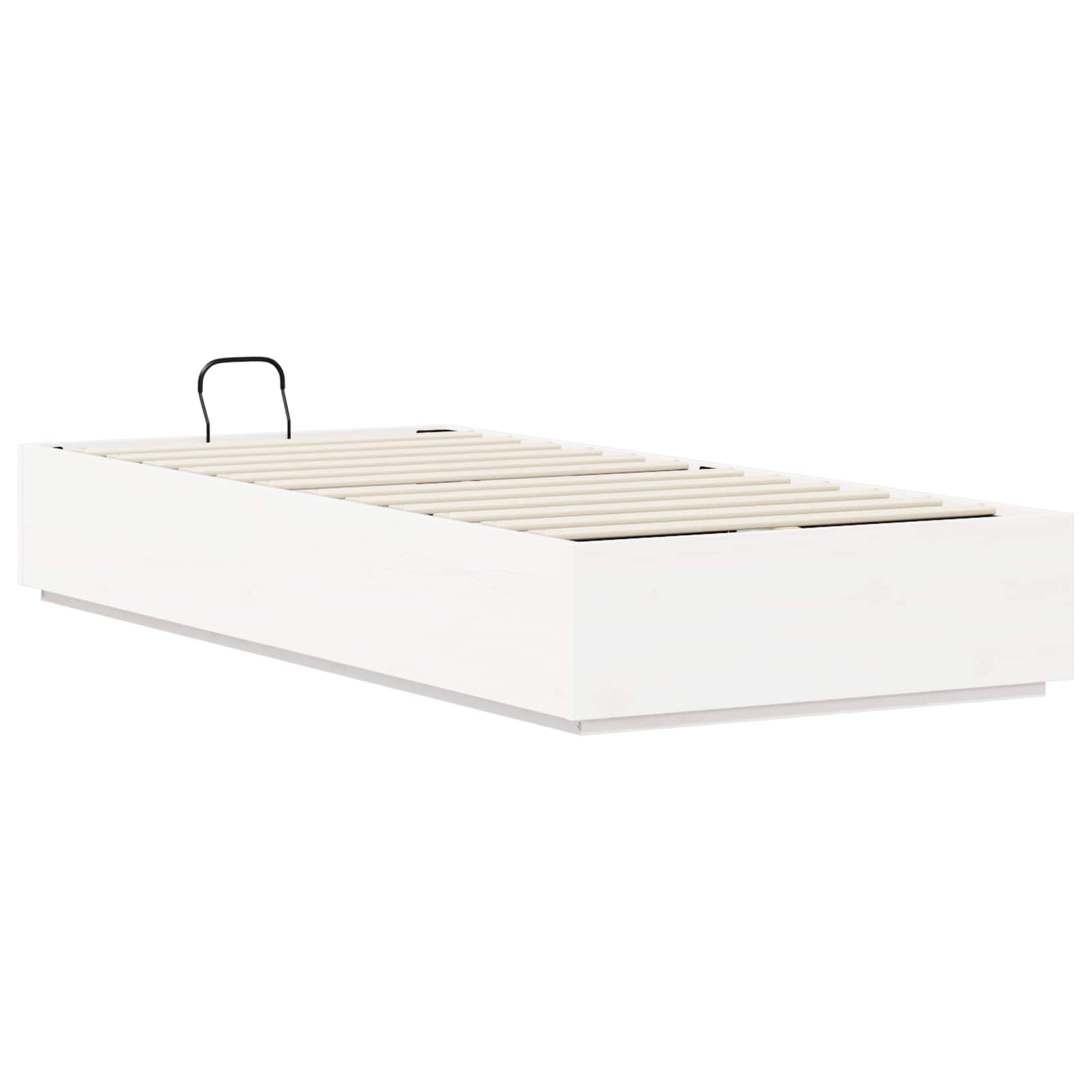 Cadre de lit ottoman avec rangement Blanc 100 x 200 cm - XIOS