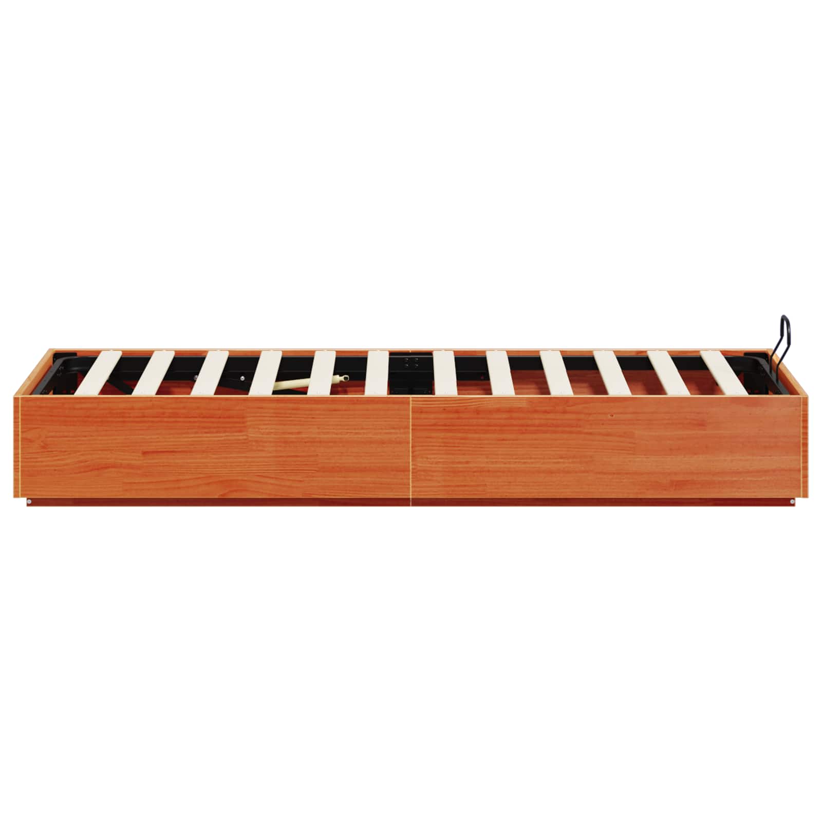 Cadre de lit ottoman avec rangement Brun cire 100 x 200 cm - XIOS
