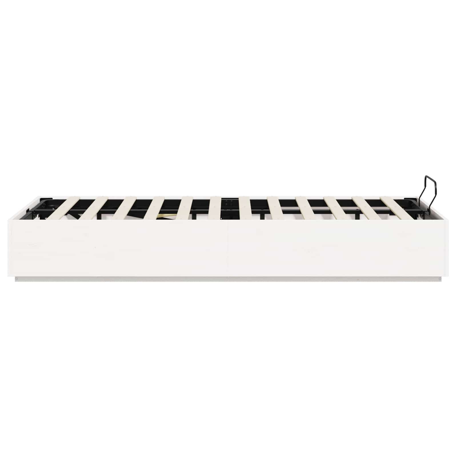 Cadre de lit ottoman avec rangement Blanc 120 x 190 cm - XIOS