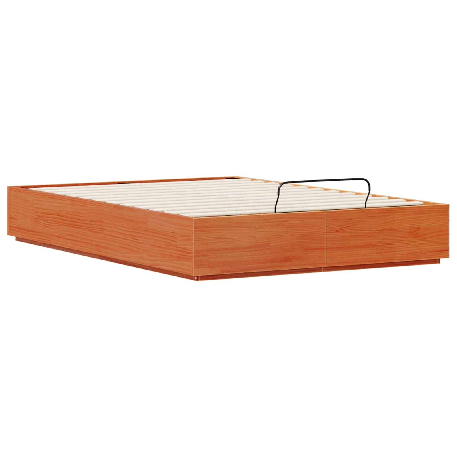 Cadre de lit ottoman avec rangement Brun cire 120 x 190 cm - XIOS