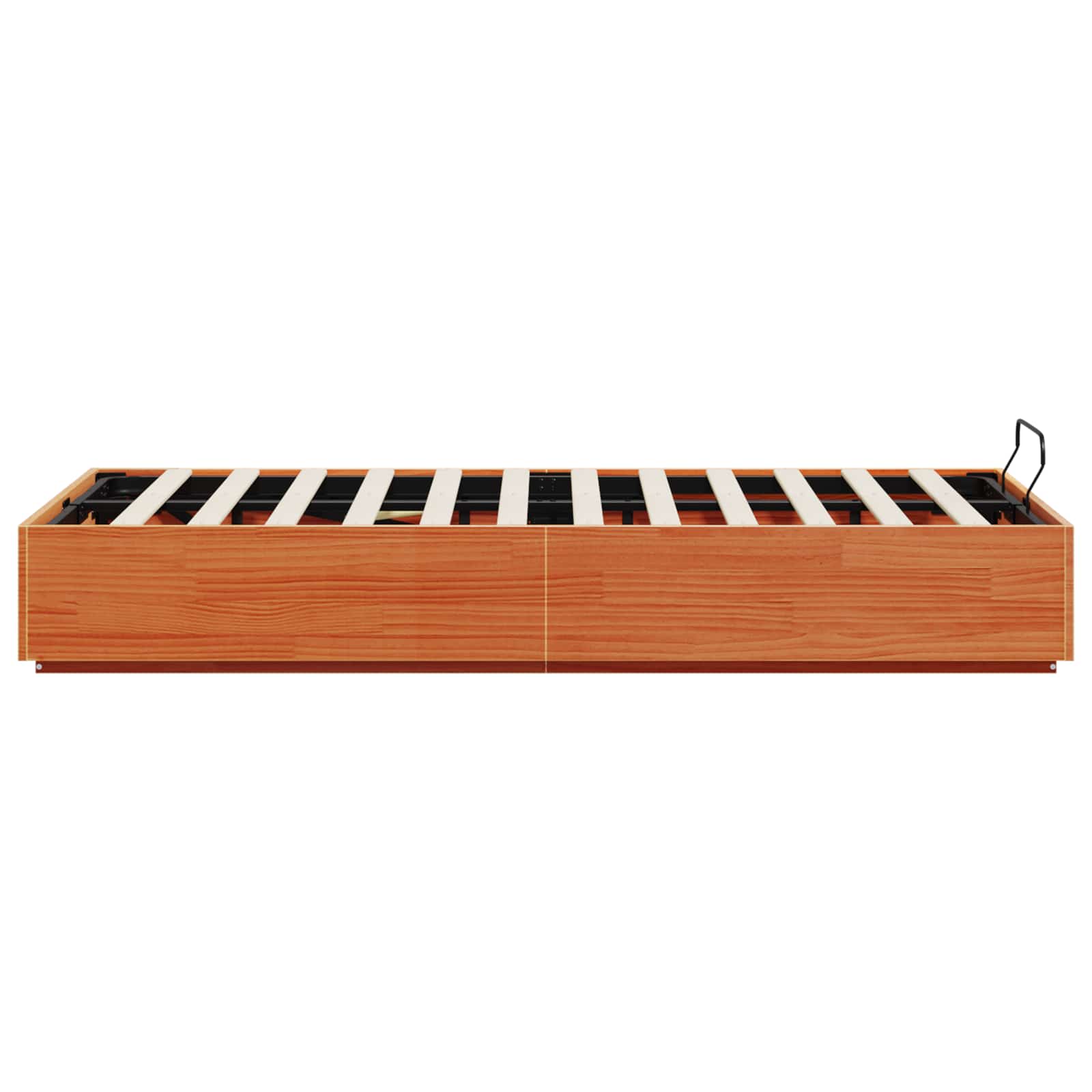 Cadre de lit ottoman avec rangement Brun cire 135 x 190 cm - XIOS