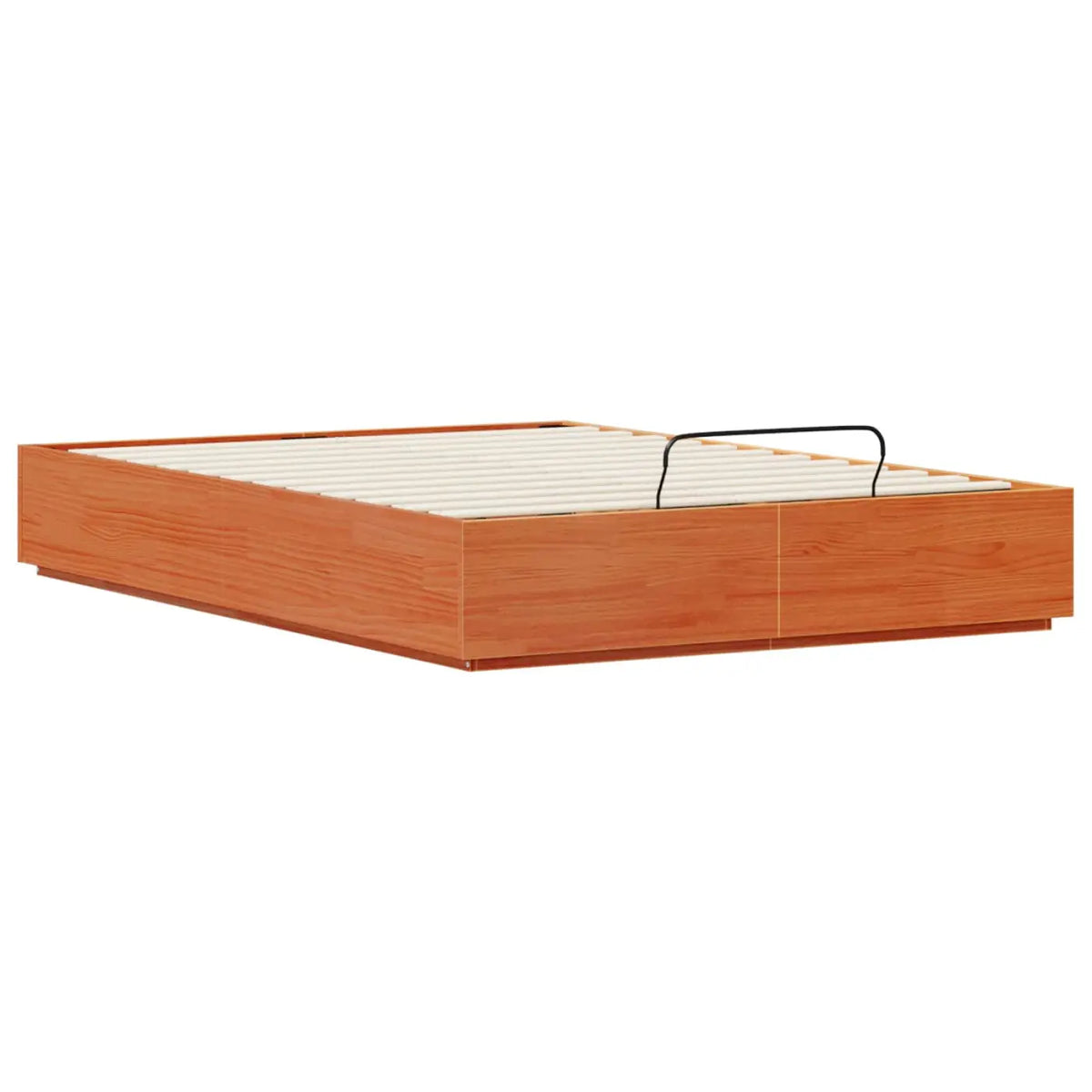 Cadre de lit ottoman avec rangement Brun cire 150 x 200 cm - XIOS
