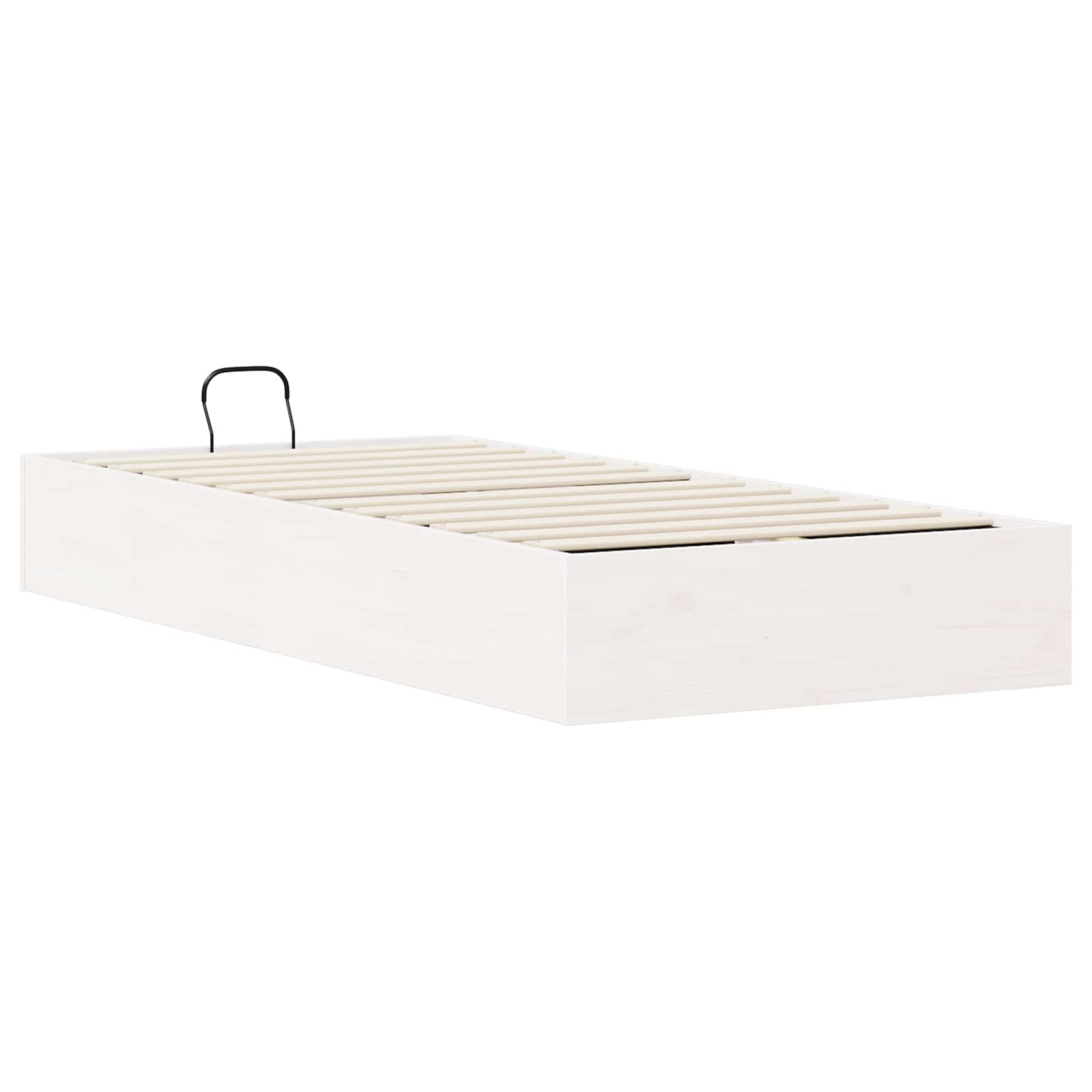 Cadre de lit ottoman avec rangement Blanc 75 x 190 cm - XIOS
