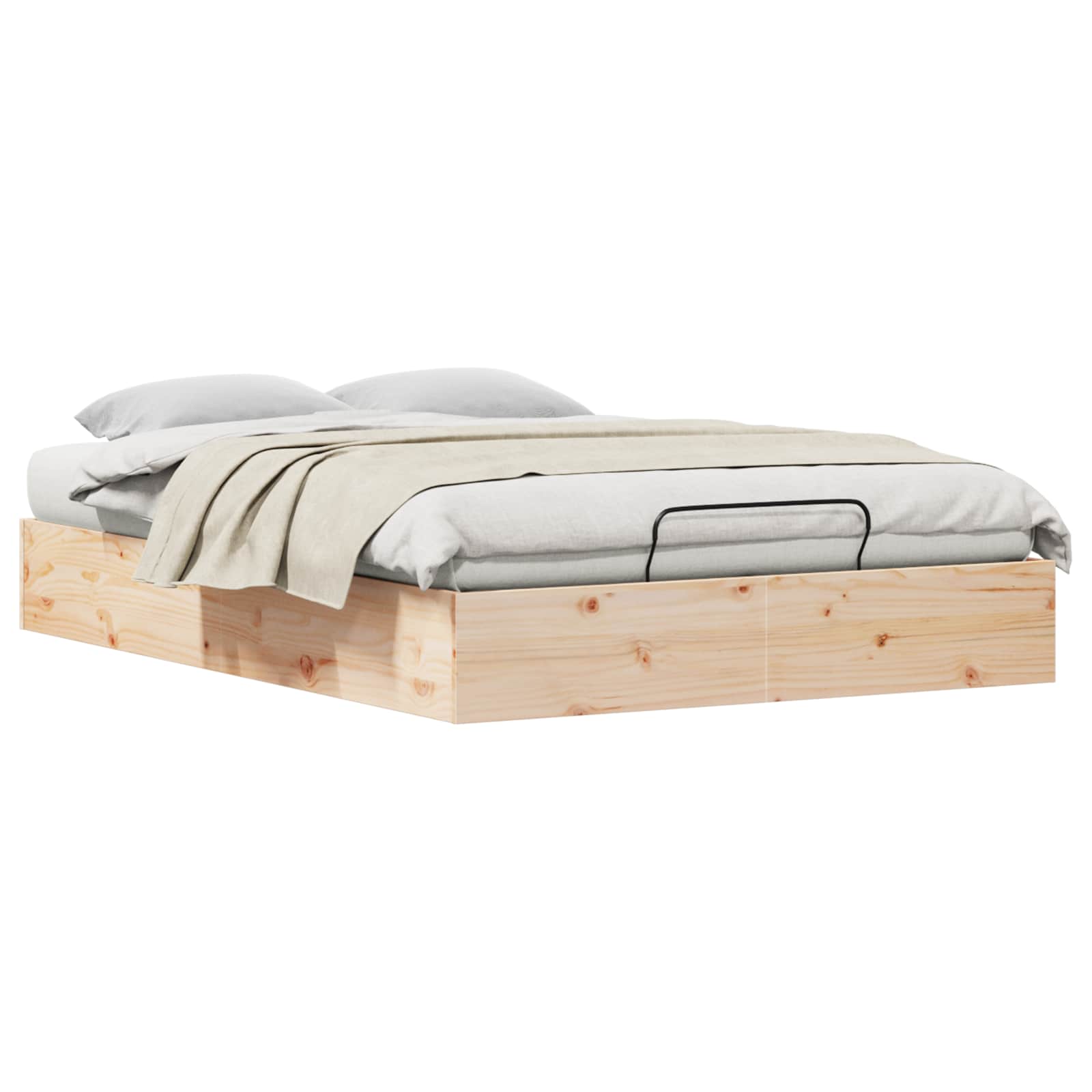 Cadre de lit ottoman avec rangement Naturel 150 x 200 cm - XIOS