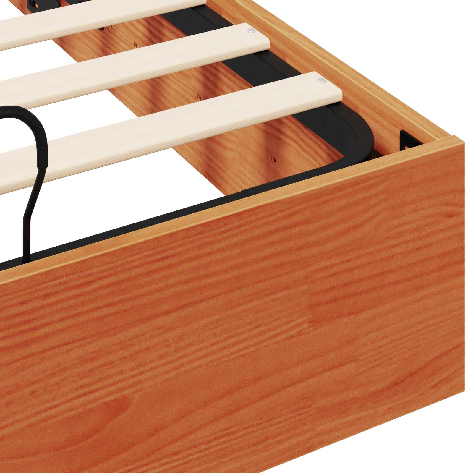 Cadre de lit ottoman avec rangement Brun Ciré 150 x 200 cm - XIOS