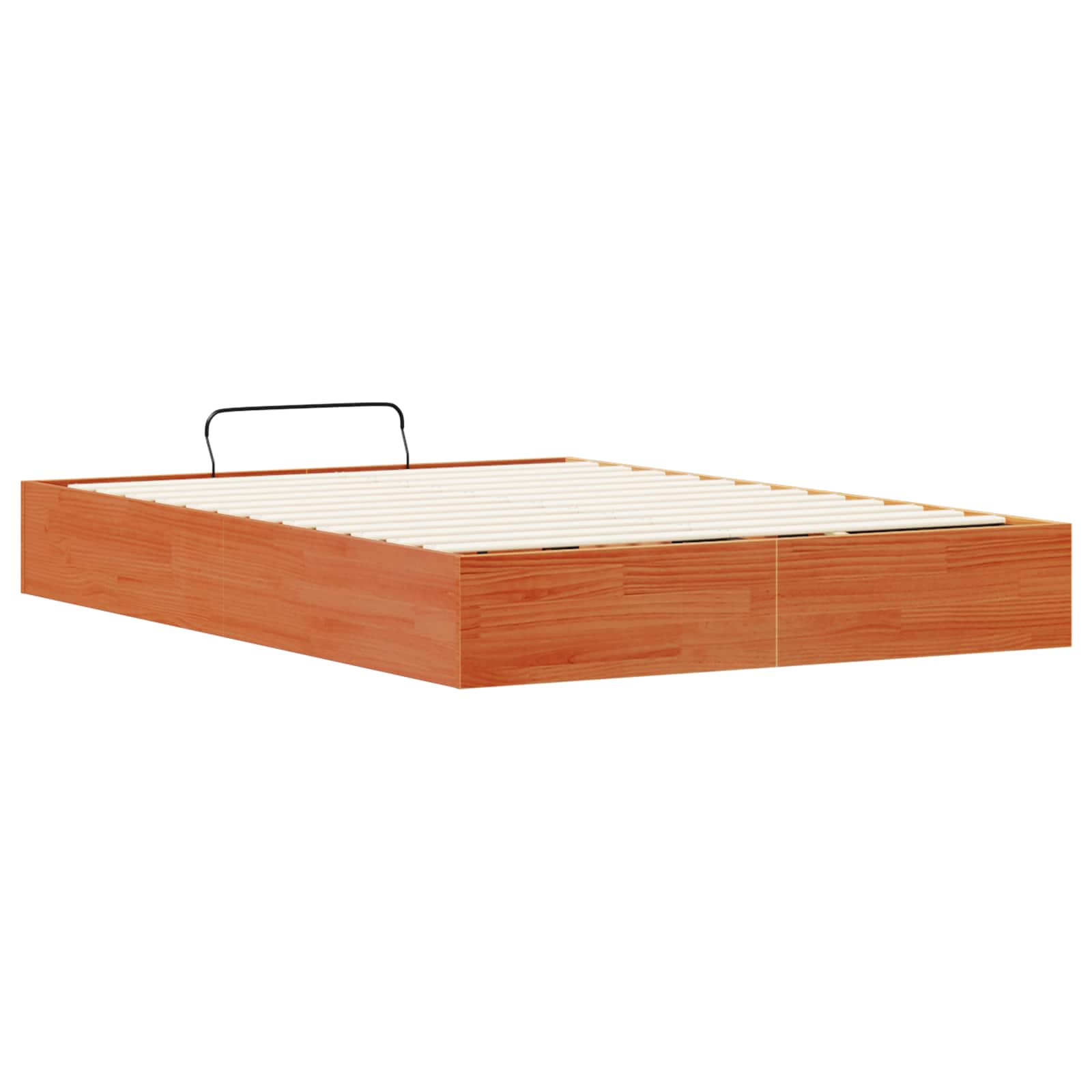 Cadre de lit ottoman avec rangement Brun Ciré 150 x 200 cm - XIOS