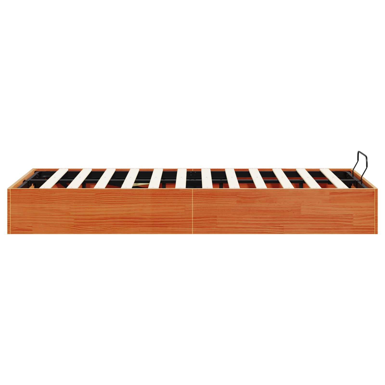 Cadre de lit ottoman avec rangement Brun Ciré 150 x 200 cm - XIOS