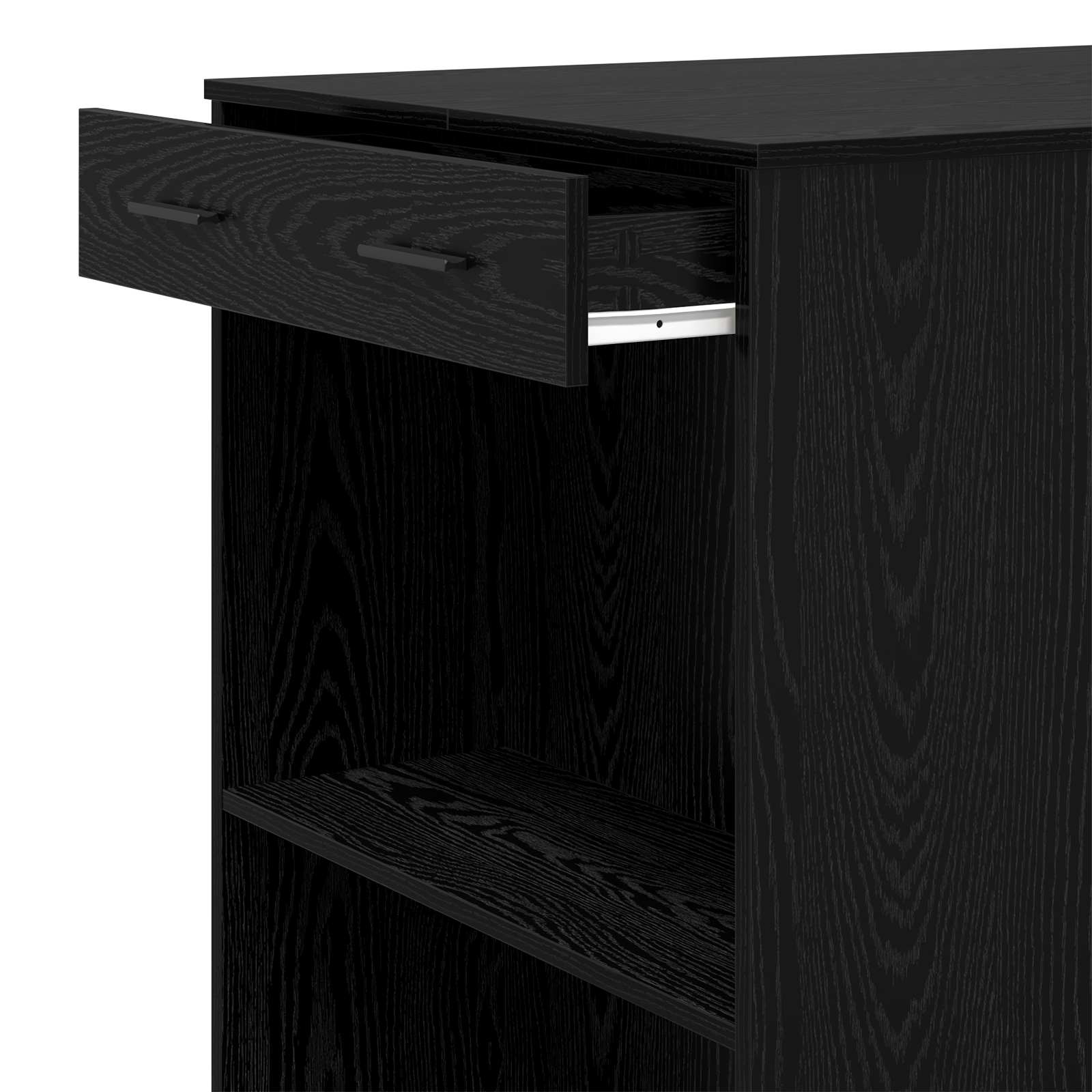 Table de bar 102 x 70 x 103,5 cm Bois d'ingénierie Chêne noir
