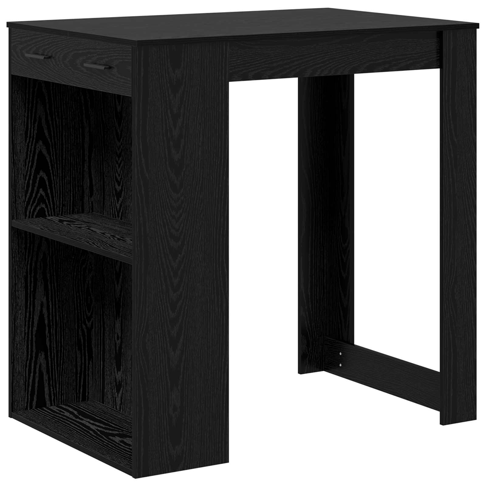Table de bar 102 x 70 x 103,5 cm Bois d'ingénierie Chêne noir