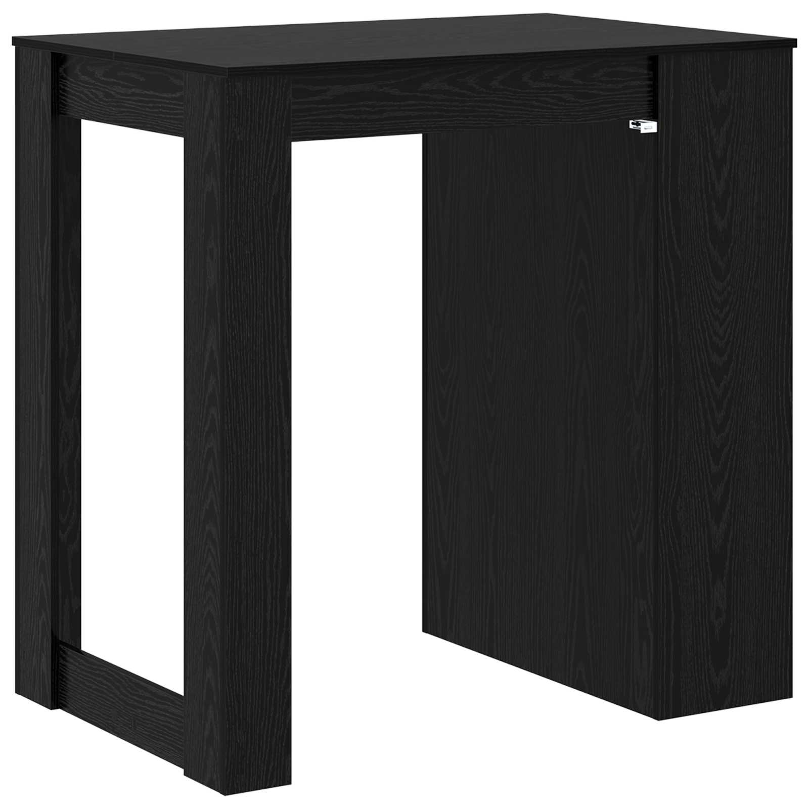 Table de bar 102 x 70 x 103,5 cm Bois d'ingénierie Chêne noir