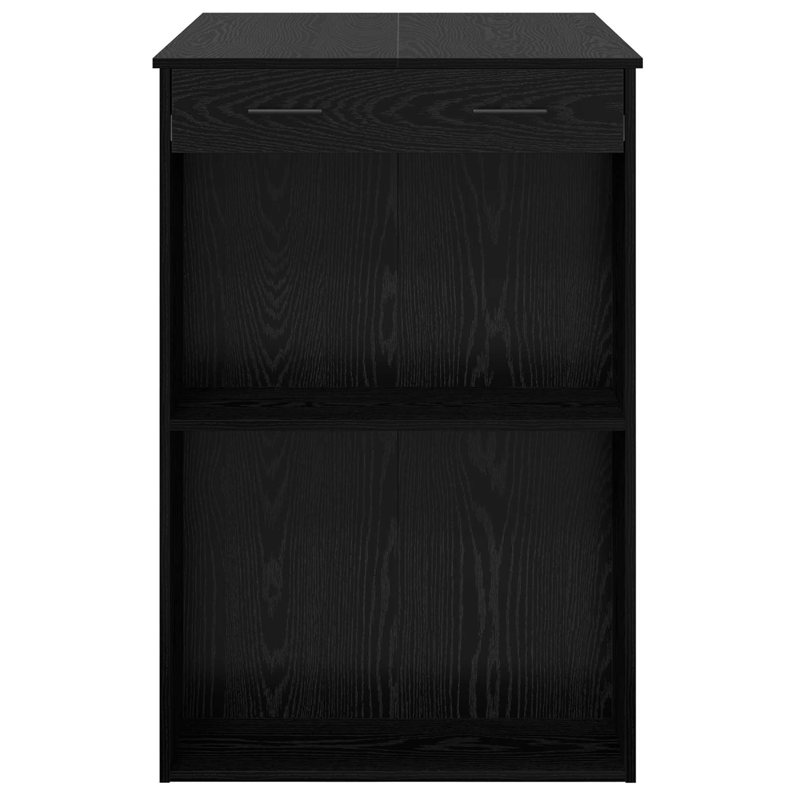 Table de bar 102 x 70 x 103,5 cm Bois d'ingénierie Chêne noir