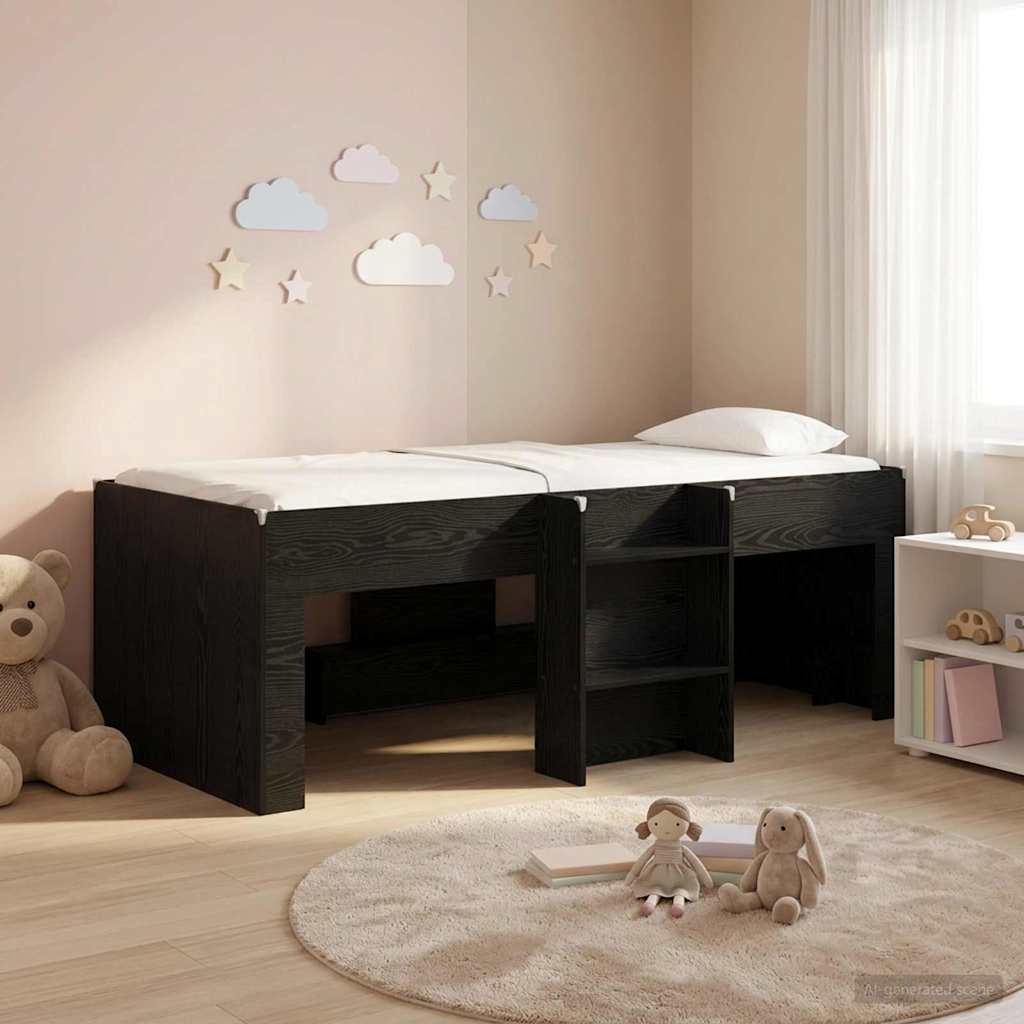 Cadre de Lit Élevé pour Enfants Chêne noir 80 x 200 cm - XIOS