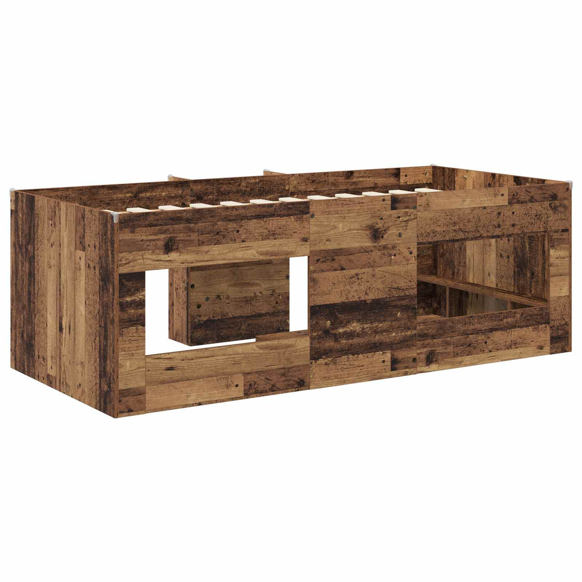 Cadre de Lit Élevé pour Enfants Bois ancien 80 x 200 cm - XIOS