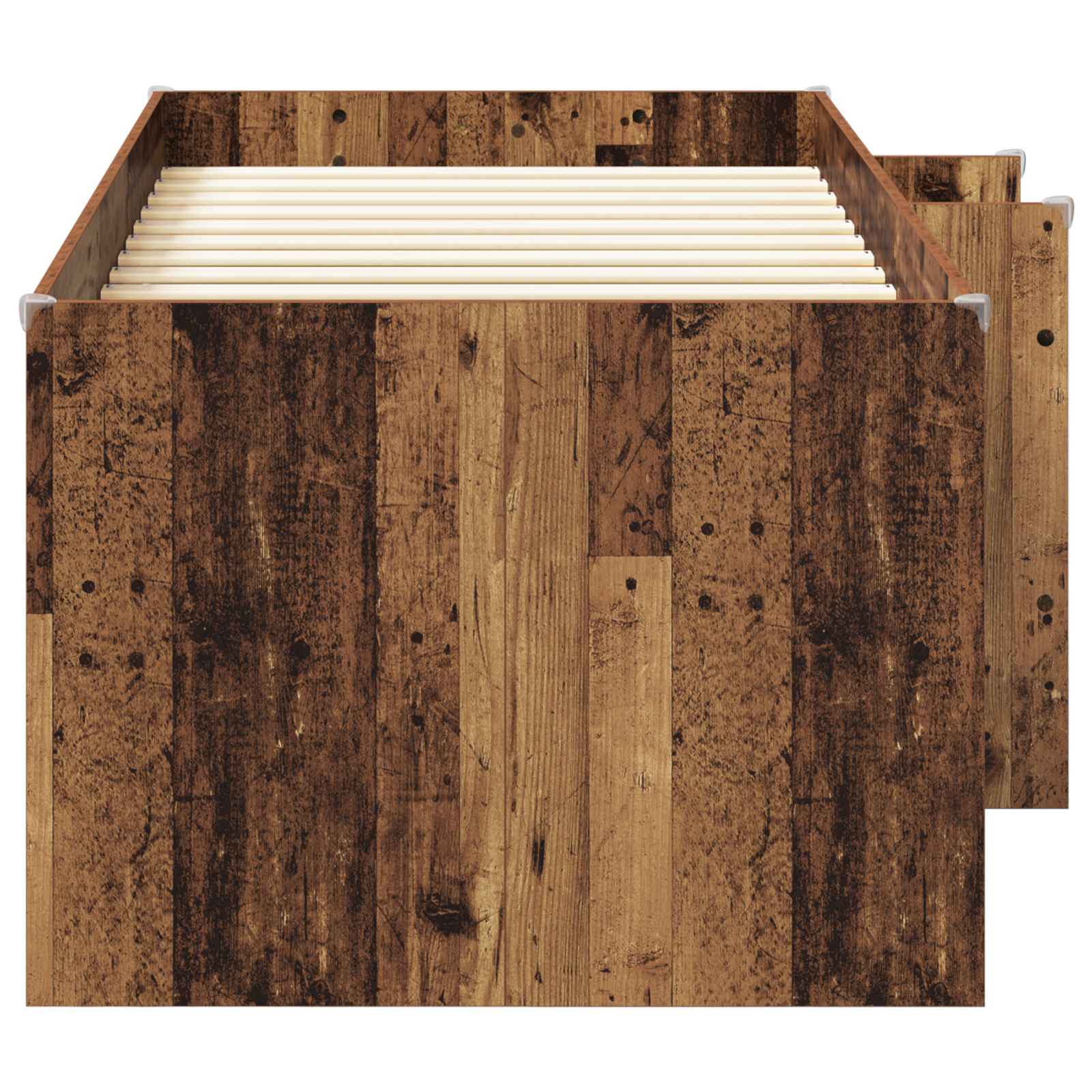 Cadre de Lit Élevé pour Enfants Bois ancien 90 x 200 cm - XIOS