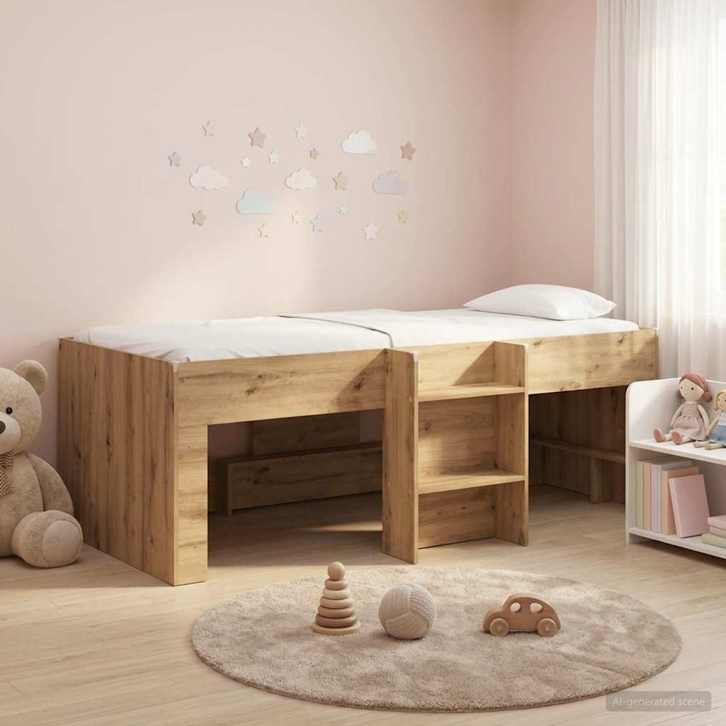 Cadre de Lit Élevé pour Enfants 2 pcs Chêne artisanal - XIOS