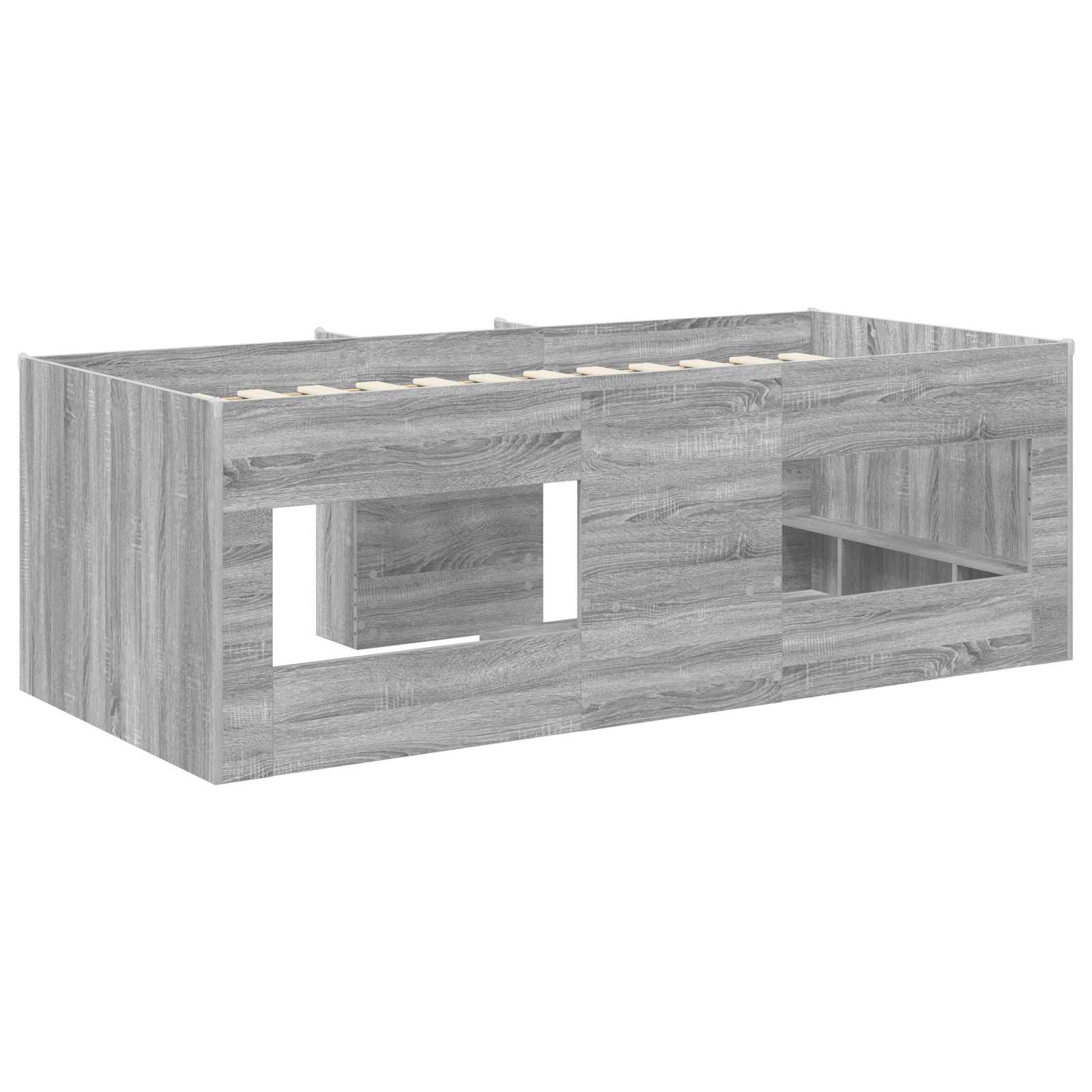 Cadre de Lit Élevé pour Enfants Sonoma gris 98,5 x 200 cm - XIOS