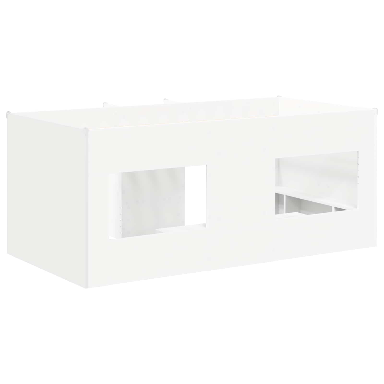 Cadre de Lit Élevé pour Enfants Blanc 80 x 160 cm - XIOS