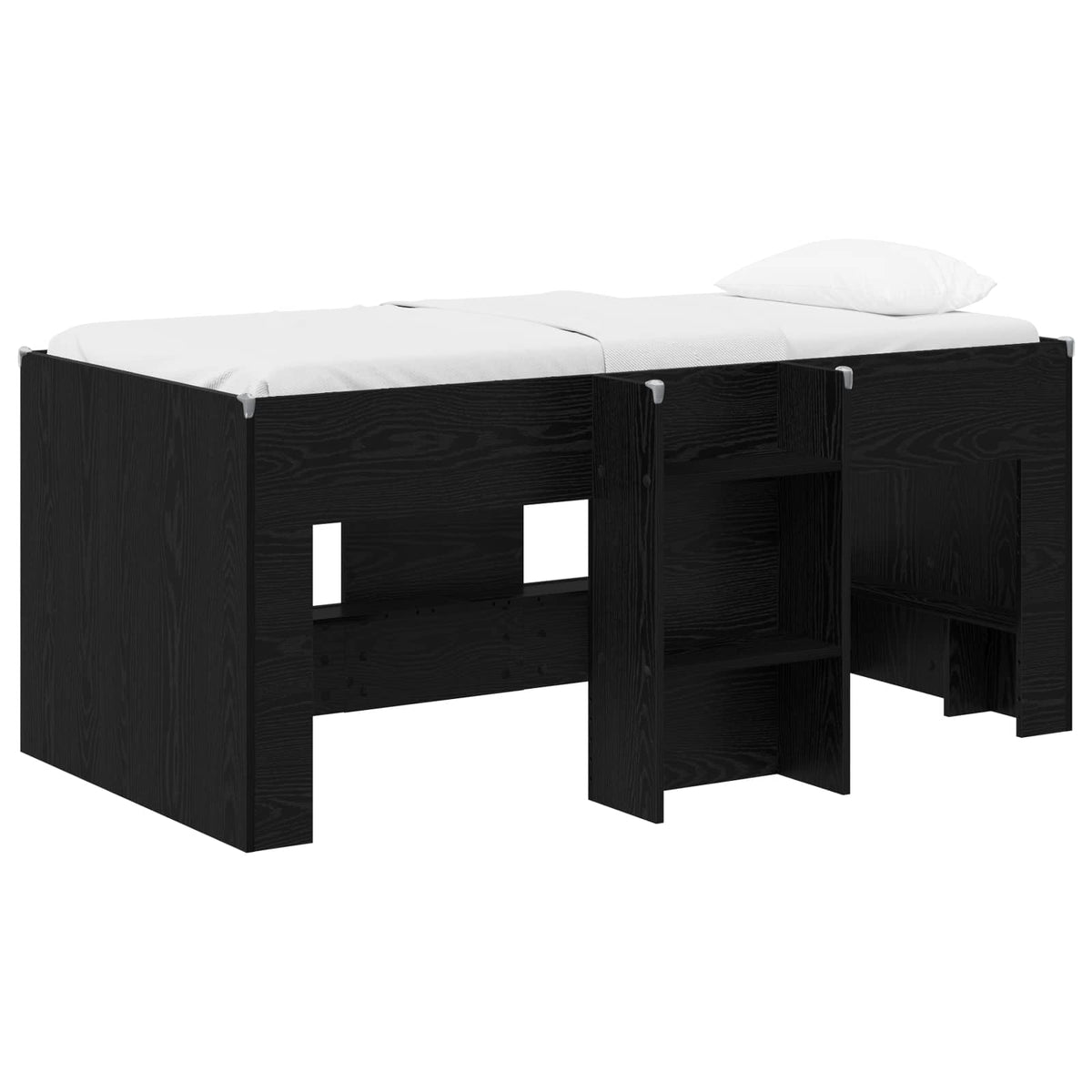 Cadre de Lit Élevé pour Enfants Chêne noir 80 x 160 cm - XIOS
