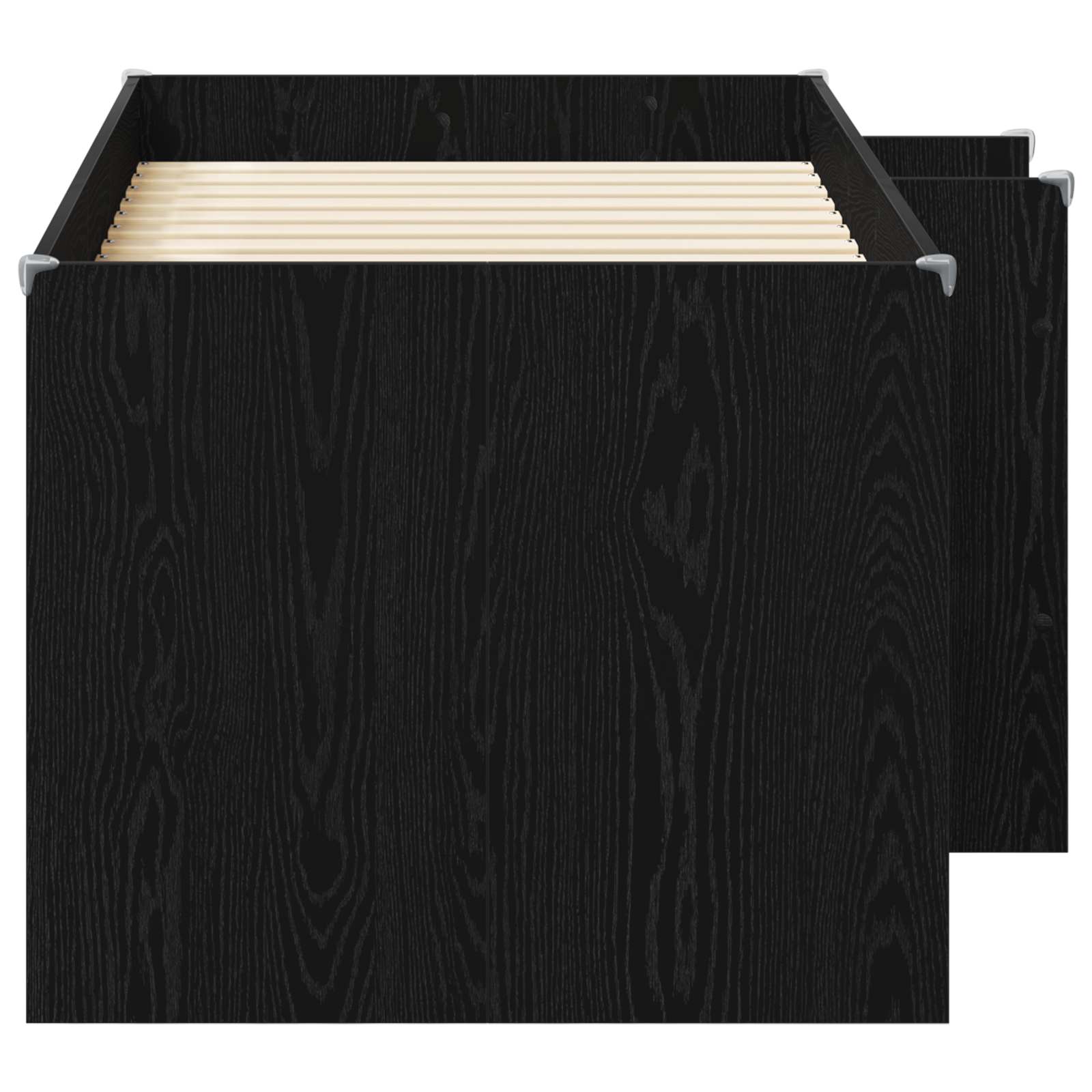 Cadre de Lit Élevé pour Enfants 2 pcs Chêne noir - XIOS