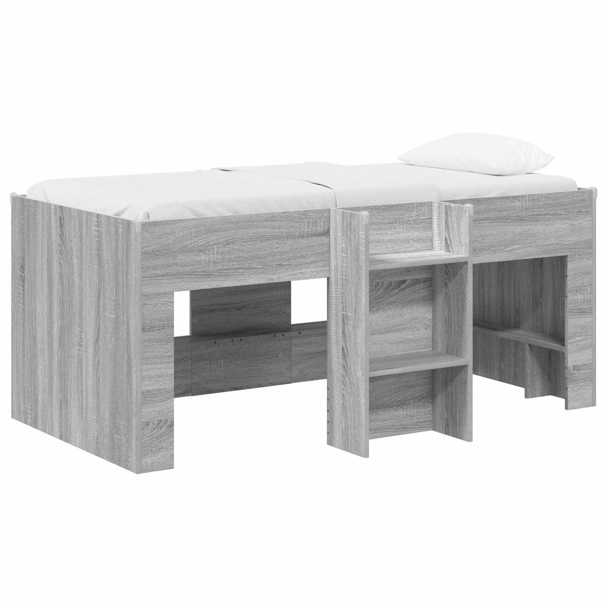 Cadre de Lit Élevé pour Enfants Sonoma gris 80 x 160 cm - XIOS