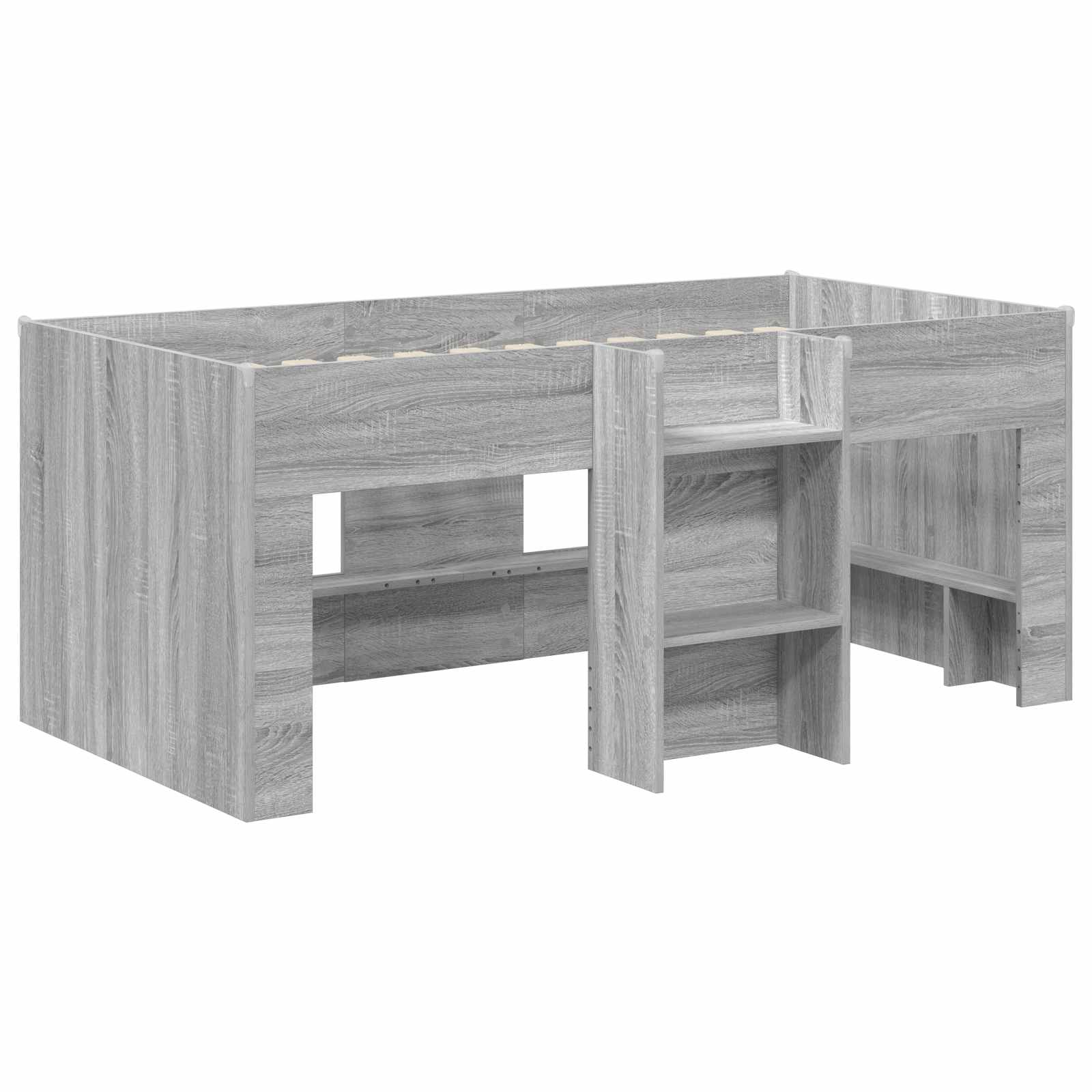 Cadre de Lit Élevé pour Enfants Sonoma gris 80 x 160 cm - XIOS
