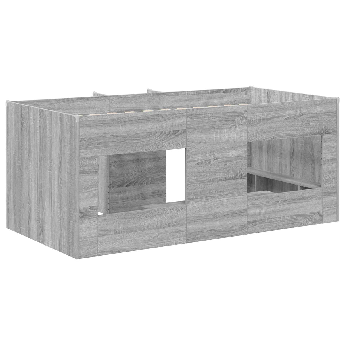 Cadre de Lit Élevé pour Enfants Sonoma gris 80 x 160 cm - XIOS