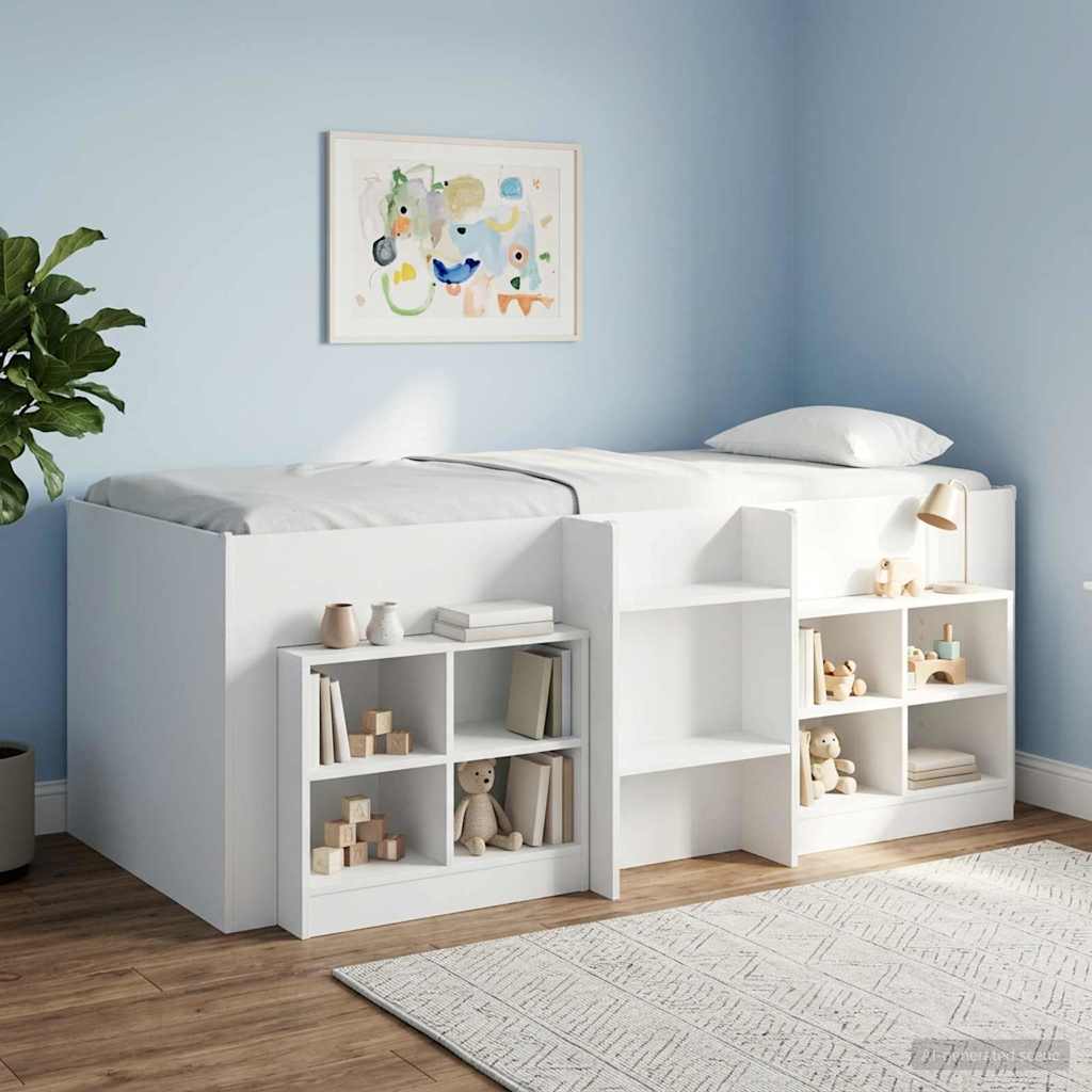 Cadre de Lit Élevé pour Enfants Blanc 90 x 190 cm - XIOS