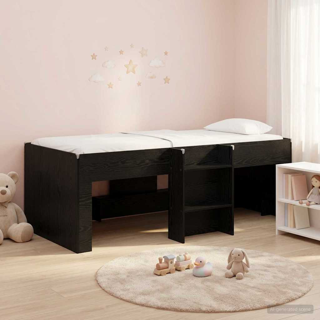 Cadre de Lit Élevé pour Enfants Chêne noir 90 x 190 cm - XIOS
