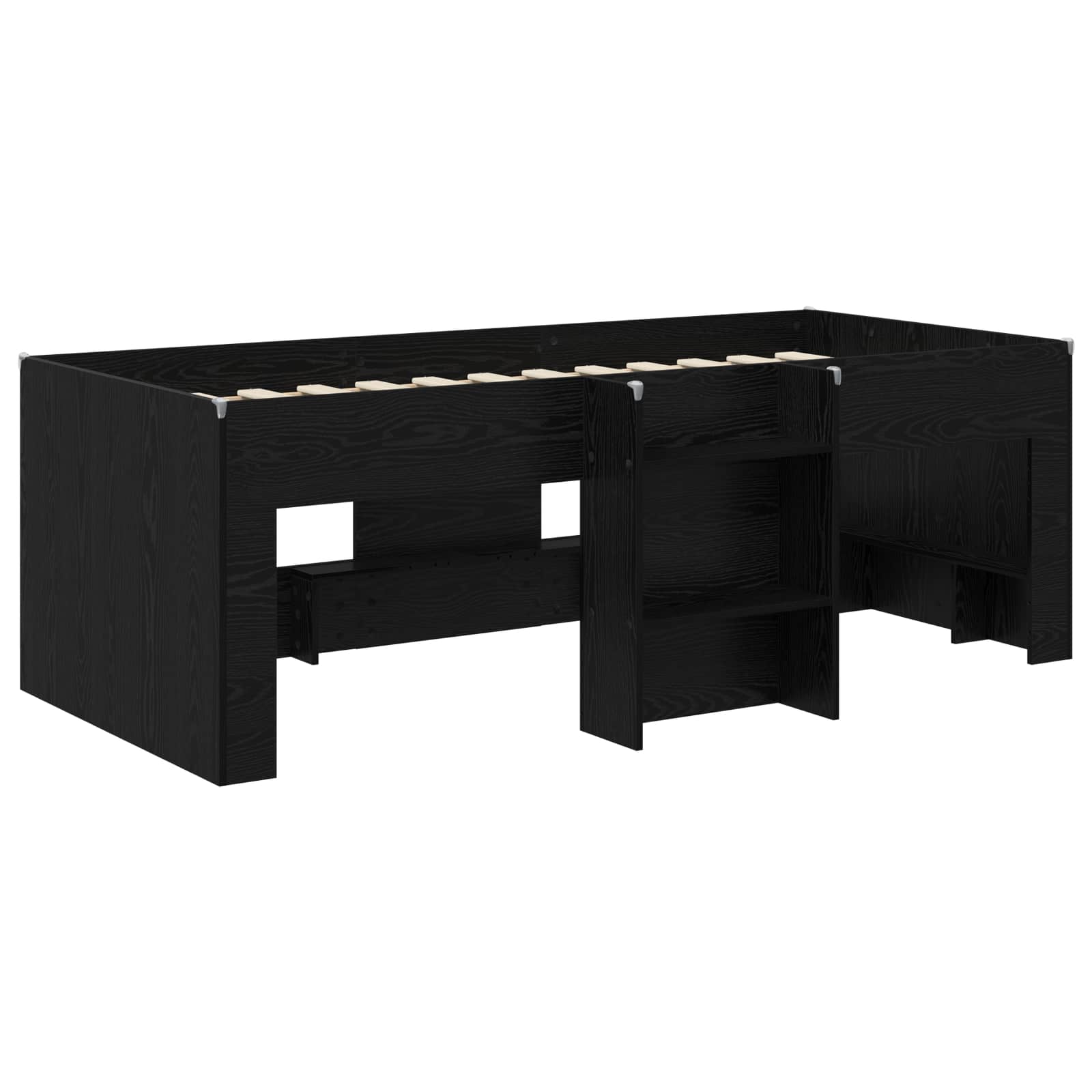 Cadre de Lit Élevé pour Enfants Chêne noir 90 x 190 cm - XIOS