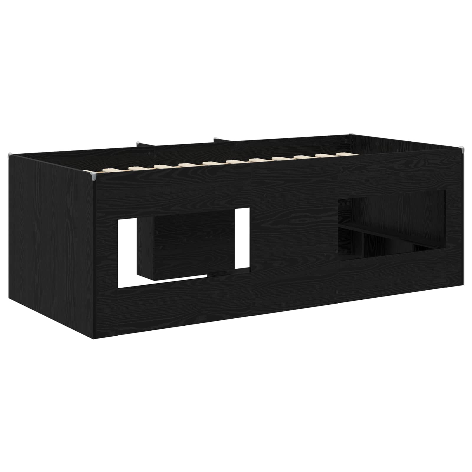 Cadre de Lit Élevé pour Enfants Chêne noir 90 x 190 cm - XIOS