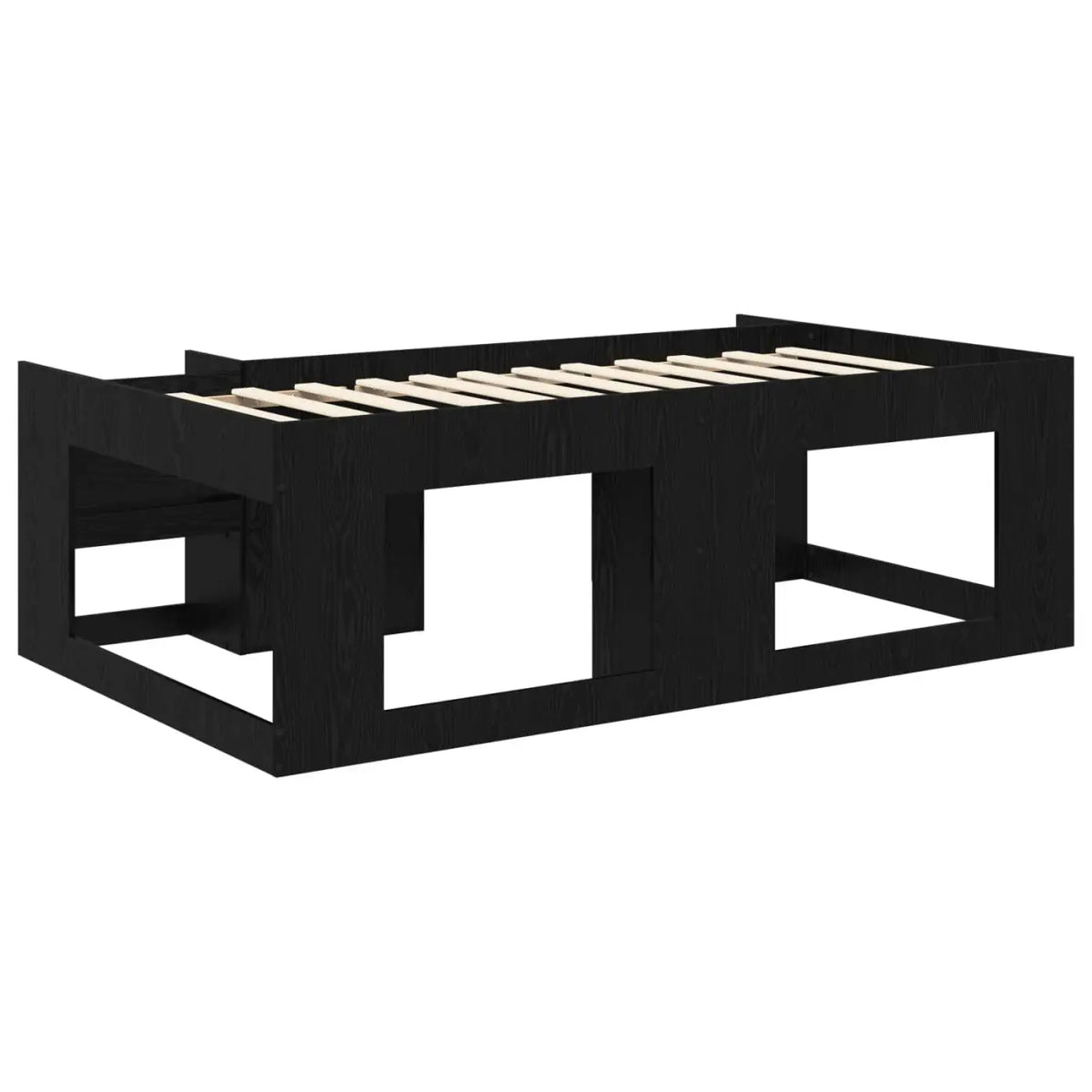 Cadre de lit pour enfants avec rangement Chêne noir 80 x 200 cm - XIOS