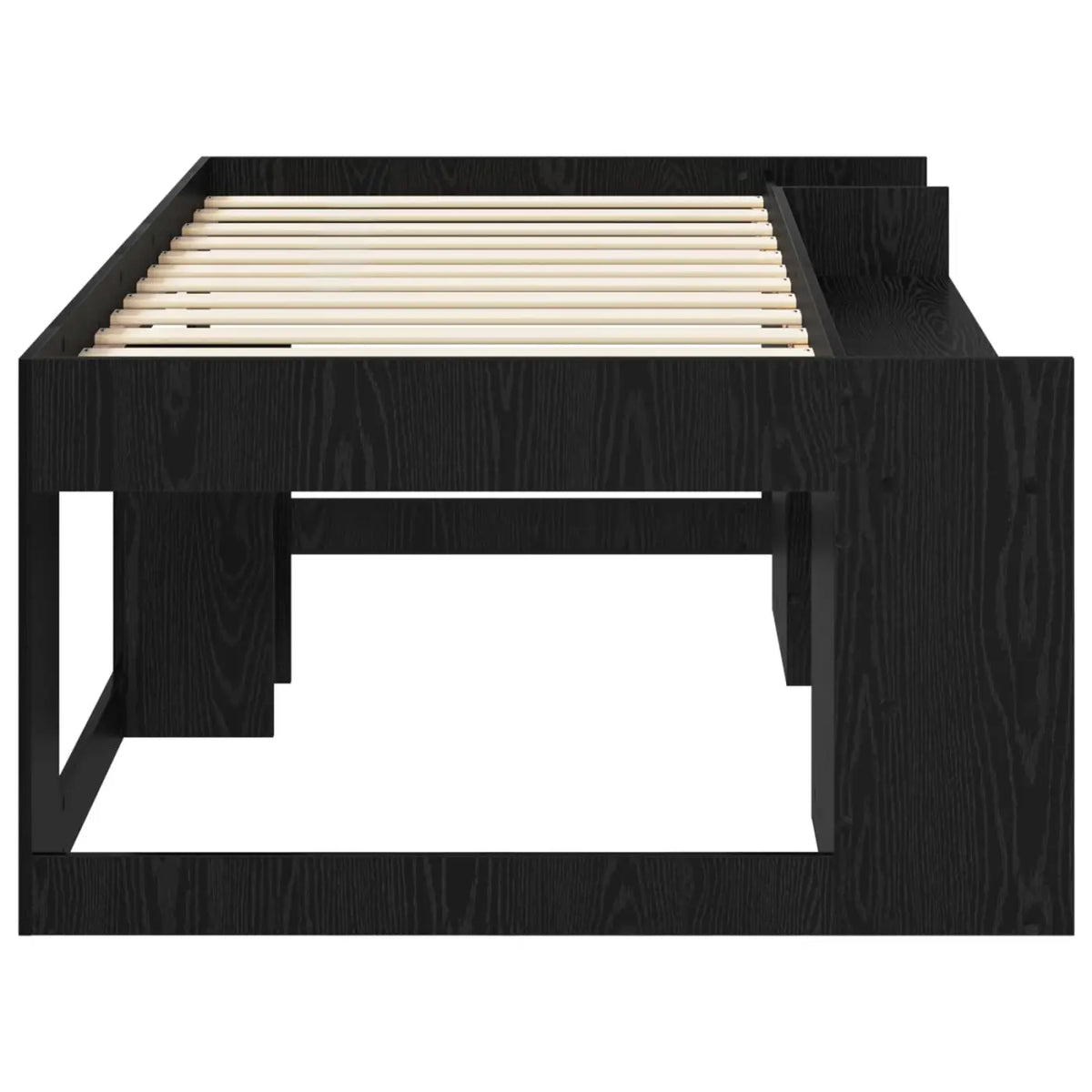 Cadre de lit pour enfants avec rangement Chêne noir 80 x 200 cm - XIOS