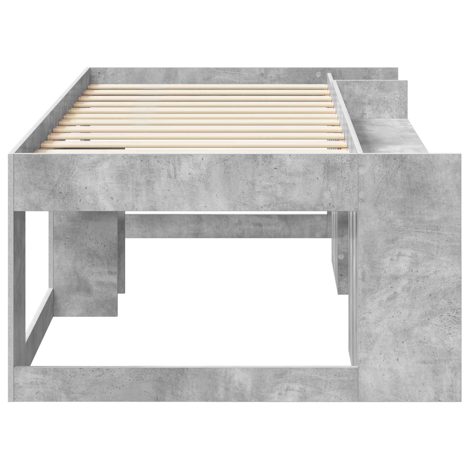 Cadre de lit pour enfants avec rangement Gris béton 80 x 200 cm - XIOS