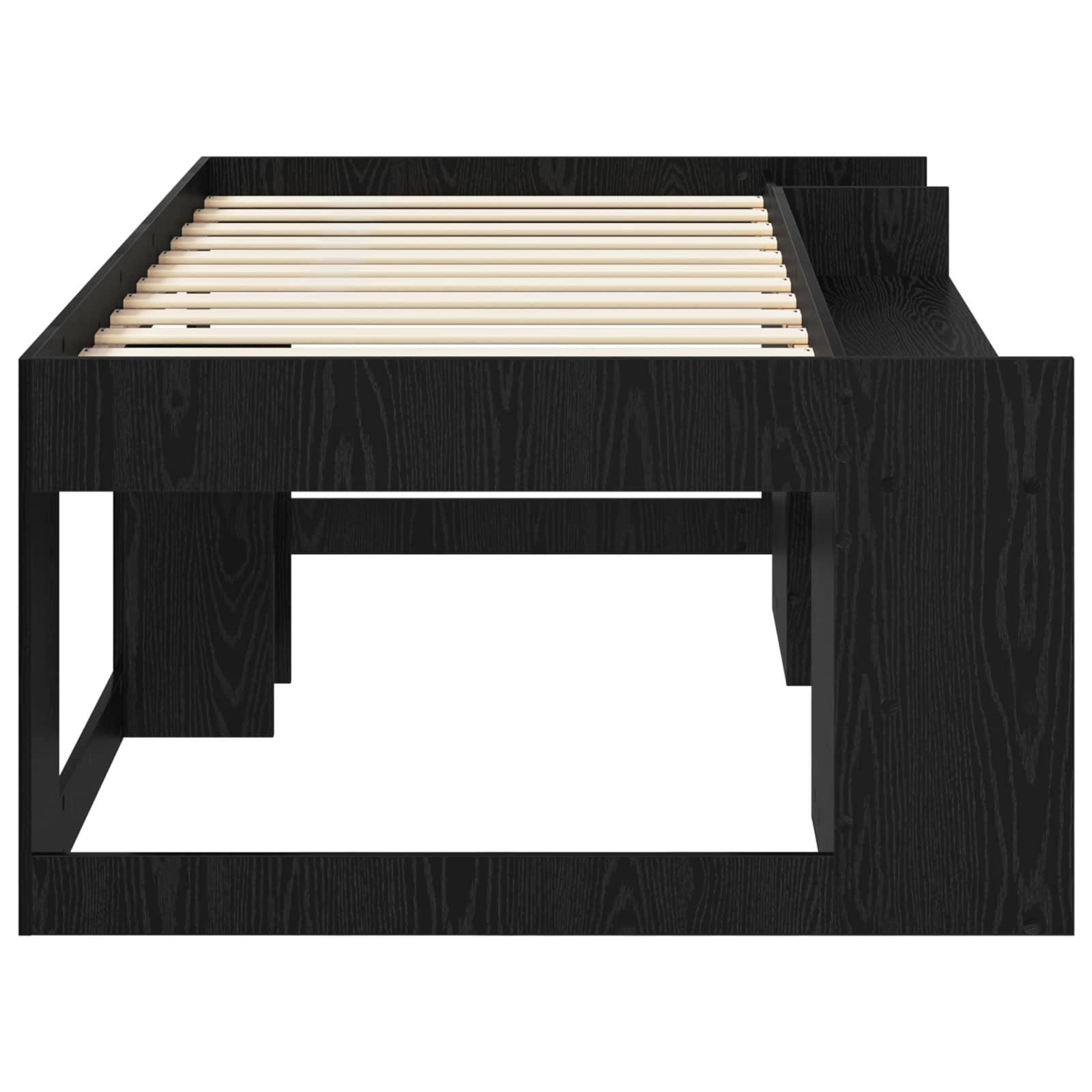 Cadre de lit pour enfants avec rangement Chêne noir 90 x 200 cm - XIOS